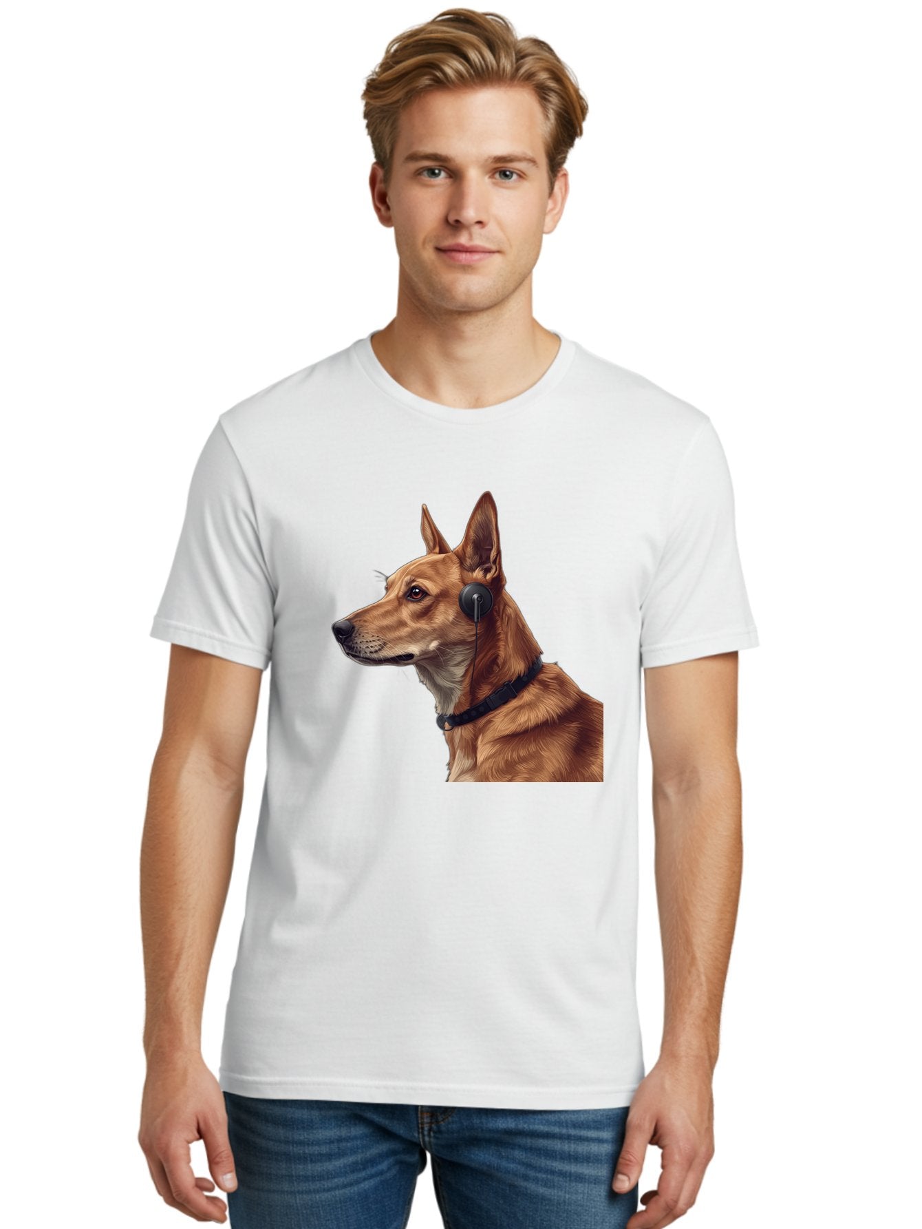 Dog-With-Headphones-2 Men'S Graphic Tee, 100% Cotton, Comfortable Casual Summer Wear, Machine Washable, Vintage Camera, Old Camera, Antique Camera, Black Camera, Classic Photography, Photography Equipment, Nostalgic Device, Film Camera, Bah949 26