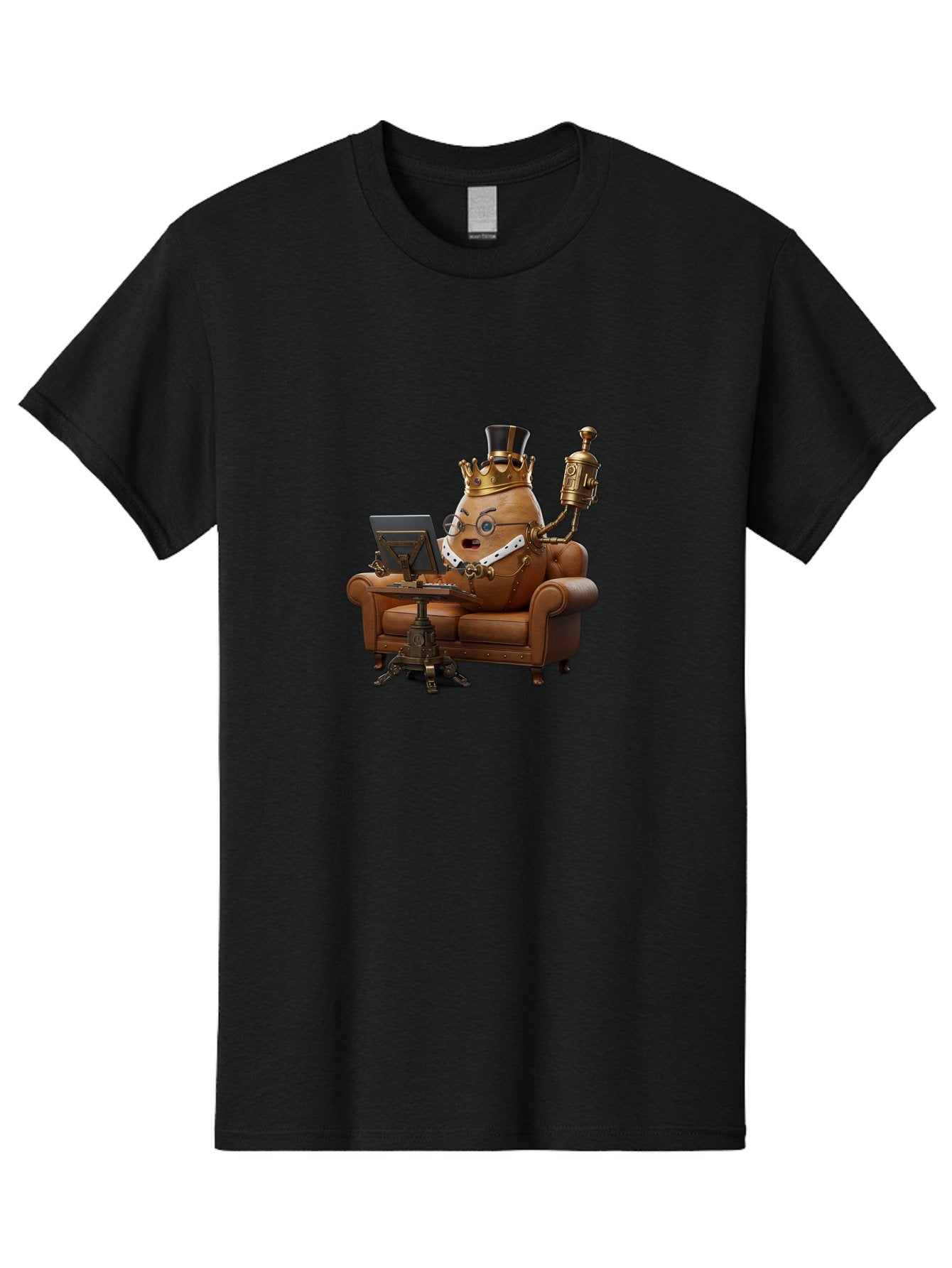 Egg-King-2 Men'S Graphic Tee, 100% Cotton, Comfortable Casual Summer Wear, Machine Washable, Vintage Camera, Old Camera, Antique Camera, Black Camera, Classic Photography, Photography Equipment, Nostalgic Device, Film Camera, Camera Art Bah960