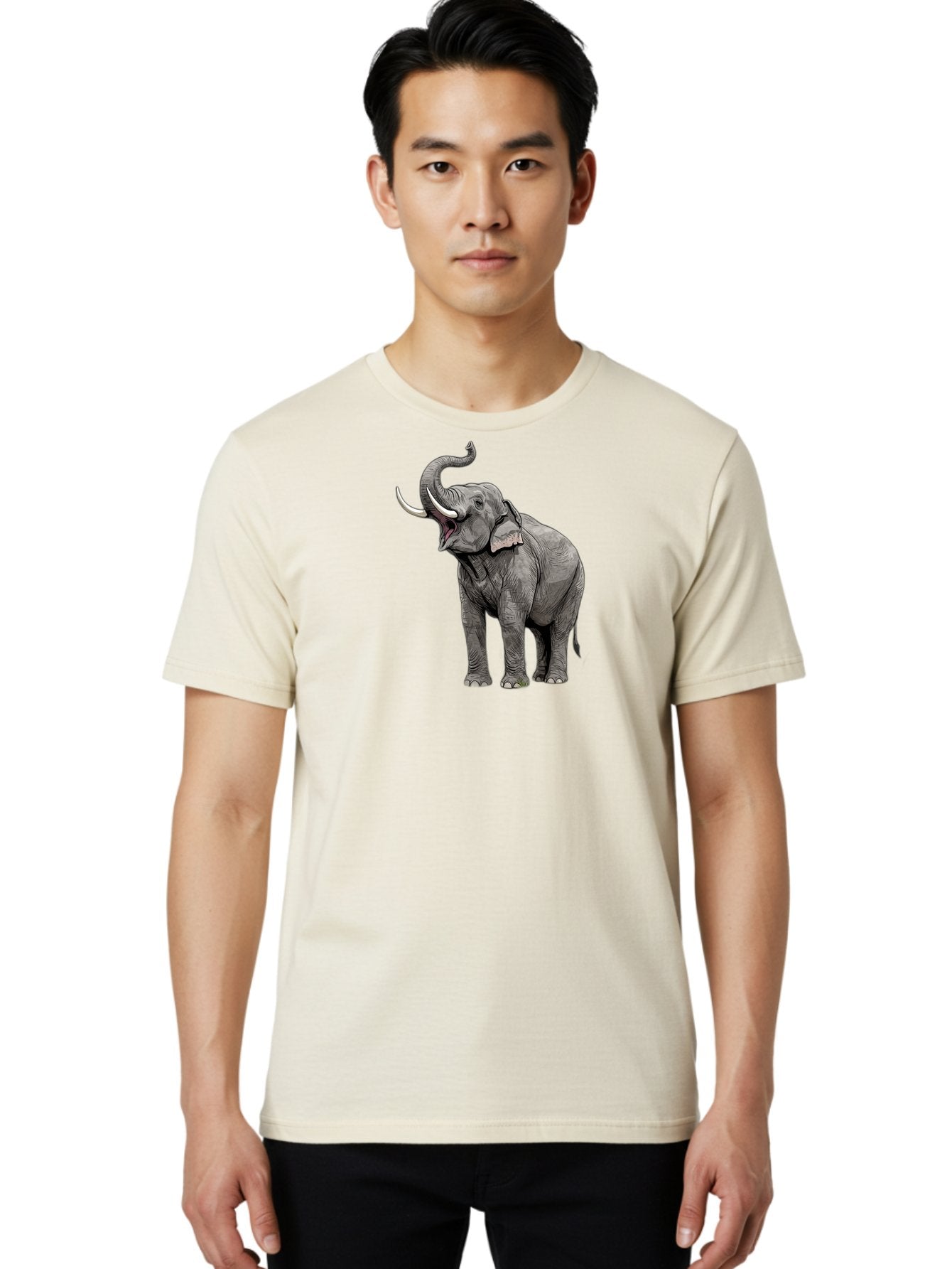 Elephant-1 Men'S Graphic Tee, 100% Cotton, Comfortable Casual Summer Wear, Machine Washable, Vintage Camera, Old Camera, Antique Camera, Black Camera, Classic Photography, Photography Equipment, Nostalgic Device, Film Camera, Camera Art Bah966 30