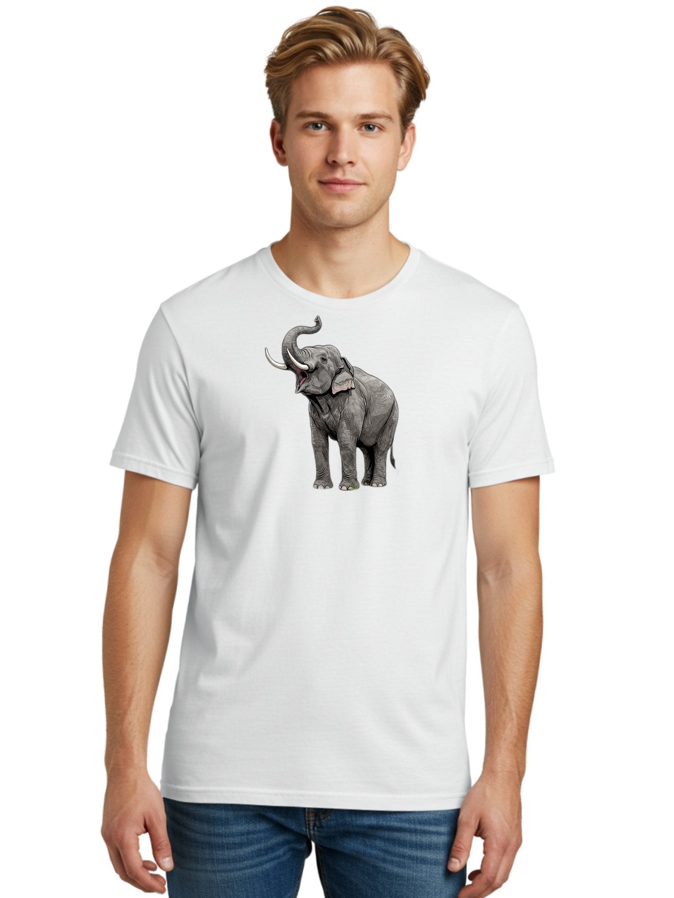 Elephant-1 Men'S Graphic Tee, 100% Cotton, Comfortable Casual Summer Wear, Machine Washable, Vintage Camera, Old Camera, Antique Camera, Black Camera, Classic Photography, Photography Equipment, Nostalgic Device, Film Camera, Camera Art Bah966 24