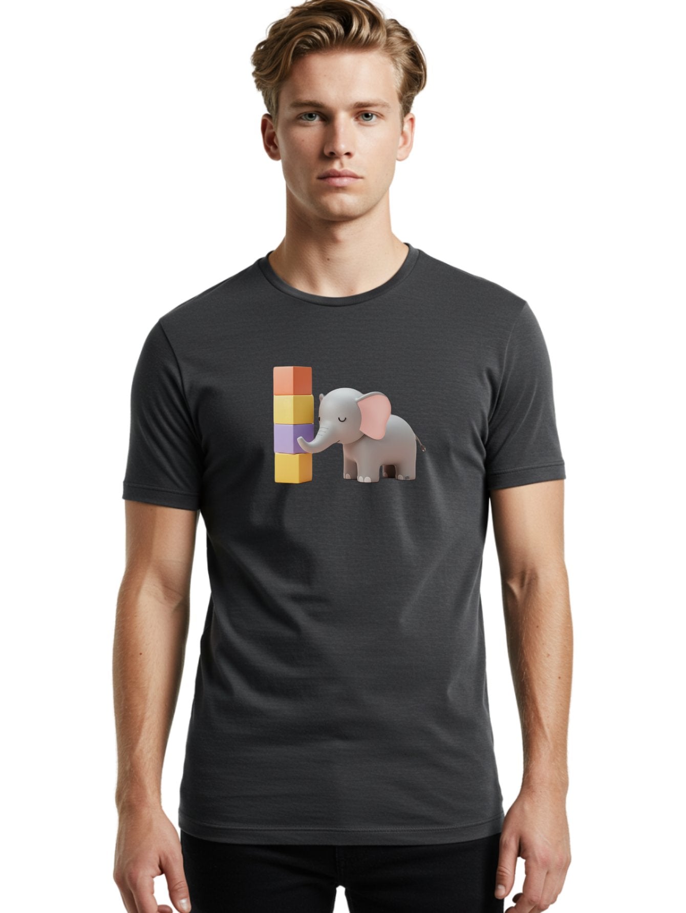 Elephant-And-Blocks Men'S Graphic Tee, 100% Cotton, Comfortable Casual Summer Wear, Machine Washable, Vintage Camera, Old Camera, Antique Camera, Black Camera, Classic Photography, Photography Equipment, Nostalgic Device, Film Camera, Bah967 19