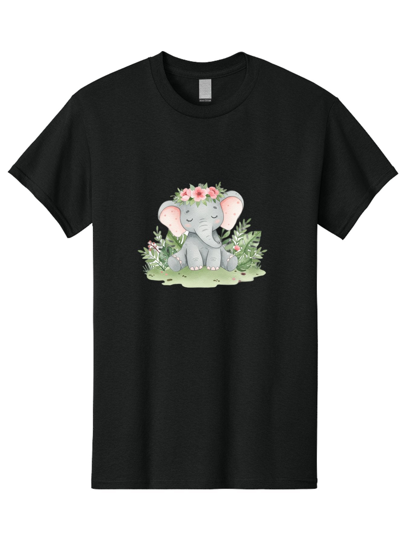 Elephant-With-Floral-Crown Men'S Graphic Tee, 100% Cotton, Comfortable Casual Summer Wear, Machine Washable, Vintage Camera, Old Camera, Antique Camera, Black Camera, Classic Photography, Photography Equipment, Nostalgic Device, Film Camera, Bah972 13