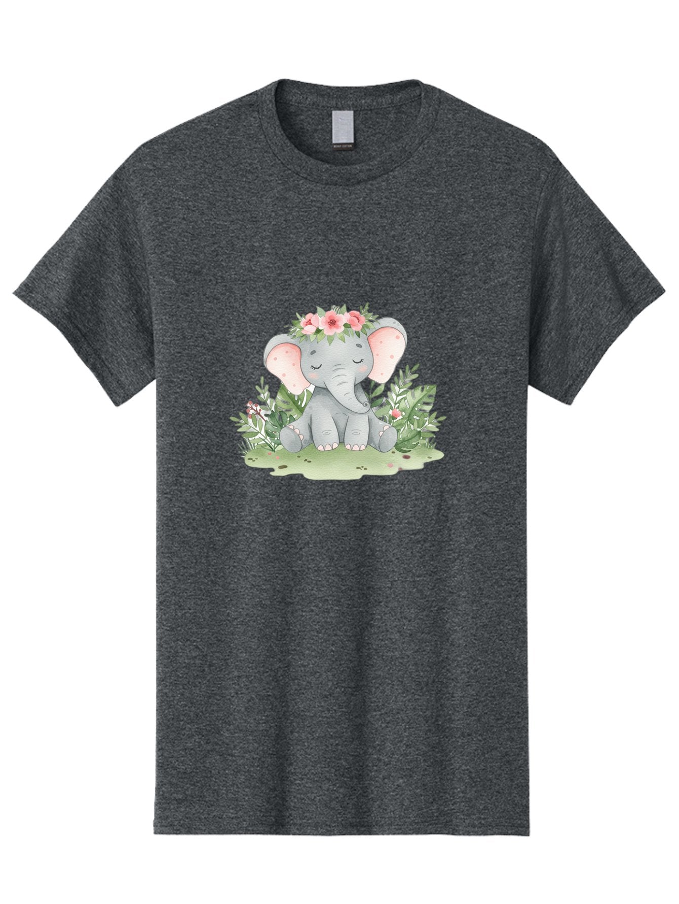 Elephant-With-Floral-Crown Men'S Graphic Tee, 100% Cotton, Comfortable Casual Summer Wear, Machine Washable, Vintage Camera, Old Camera, Antique Camera, Black Camera, Classic Photography, Photography Equipment, Nostalgic Device, Film Camera, Bah972 3