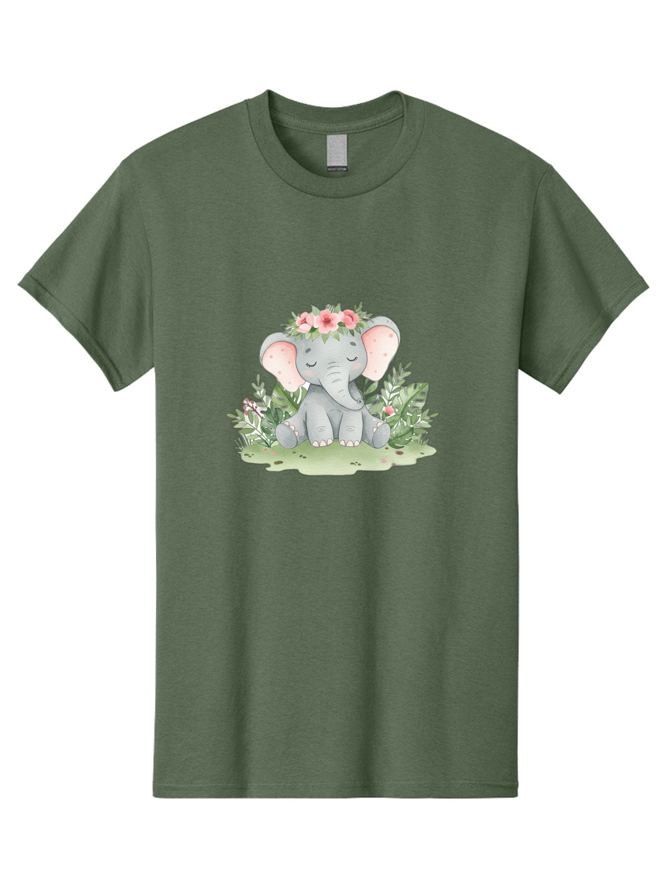 Elephant-With-Floral-Crown Men'S Graphic Tee, 100% Cotton, Comfortable Casual Summer Wear, Machine Washable, Vintage Camera, Old Camera, Antique Camera, Black Camera, Classic Photography, Photography Equipment, Nostalgic Device, Film Camera, Bah972