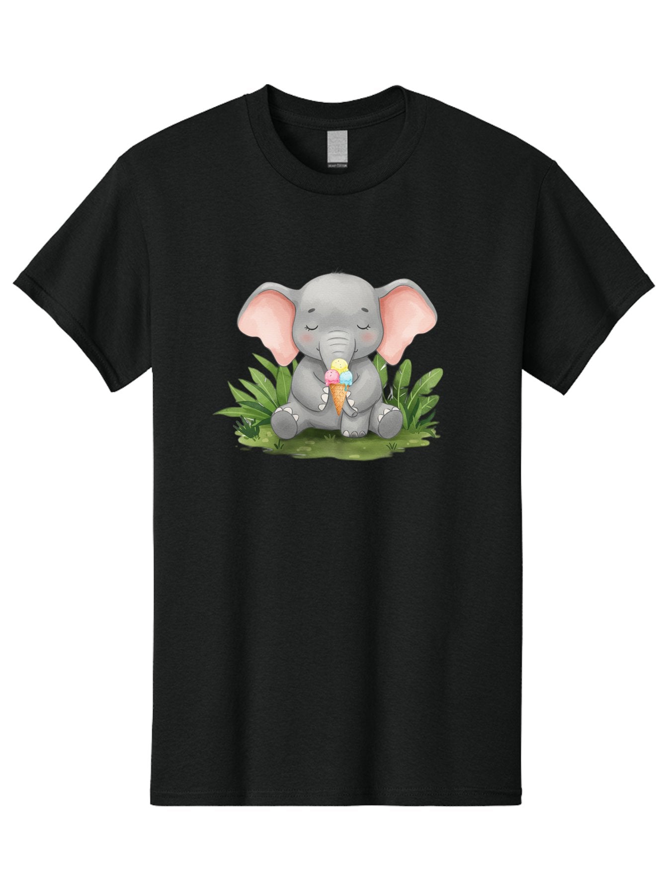 Elephant-With-Ice-Cream Men'S Graphic Tee, 100% Cotton, Comfortable Casual Summer Wear, Machine Washable, Vintage Camera, Old Camera, Antique Camera, Black Camera, Classic Photography, Photography Equipment, Nostalgic Device, Film Camera, Bah973 4