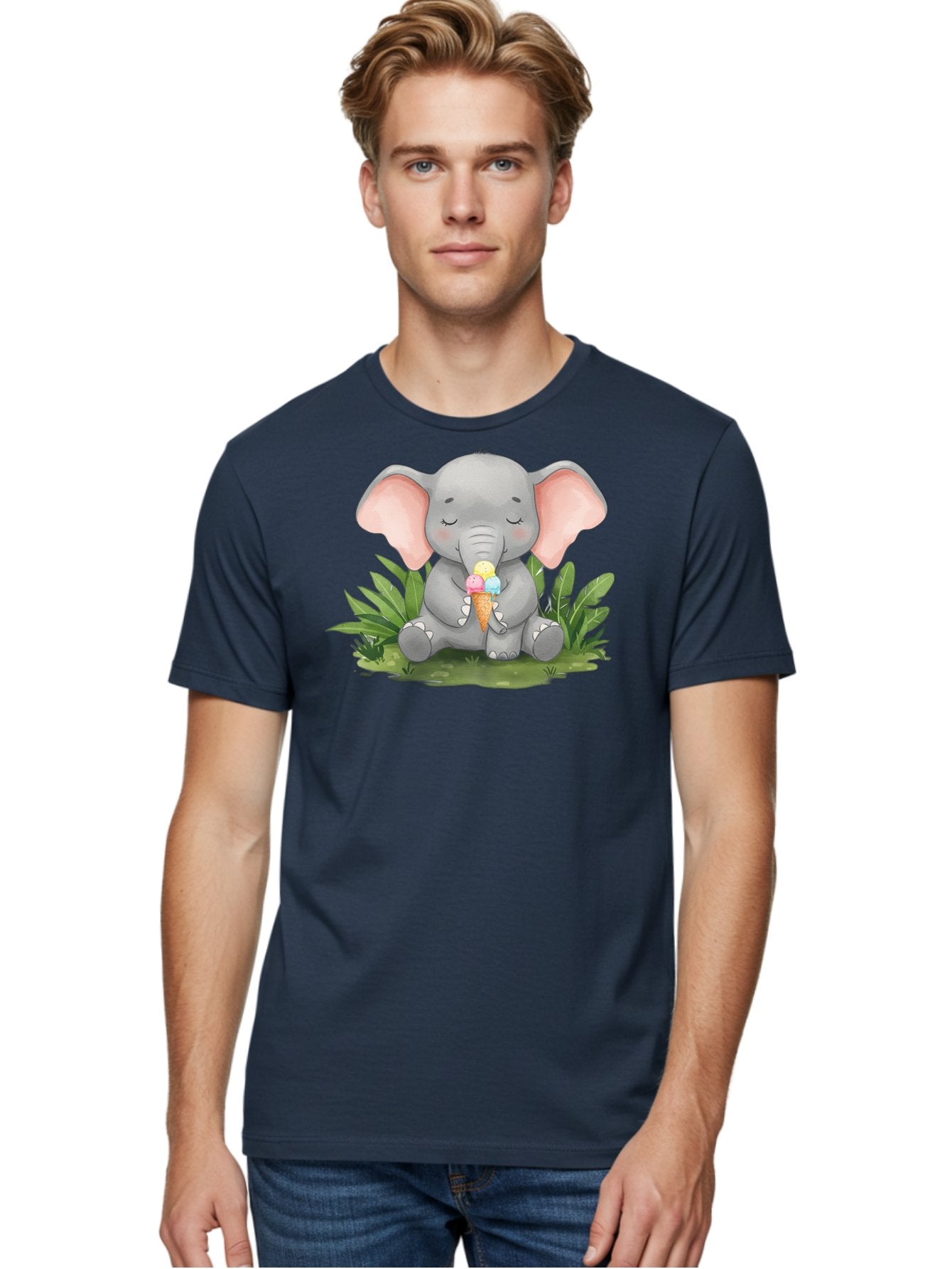 Elephant-With-Ice-Cream Men'S Graphic Tee, 100% Cotton, Comfortable Casual Summer Wear, Machine Washable, Vintage Camera, Old Camera, Antique Camera, Black Camera, Classic Photography, Photography Equipment, Nostalgic Device, Film Camera, Bah973 22