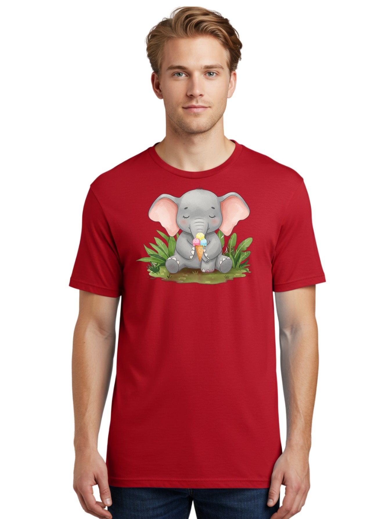 Elephant-With-Ice-Cream Men'S Graphic Tee, 100% Cotton, Comfortable Casual Summer Wear, Machine Washable, Vintage Camera, Old Camera, Antique Camera, Black Camera, Classic Photography, Photography Equipment, Nostalgic Device, Film Camera, Bah973 23