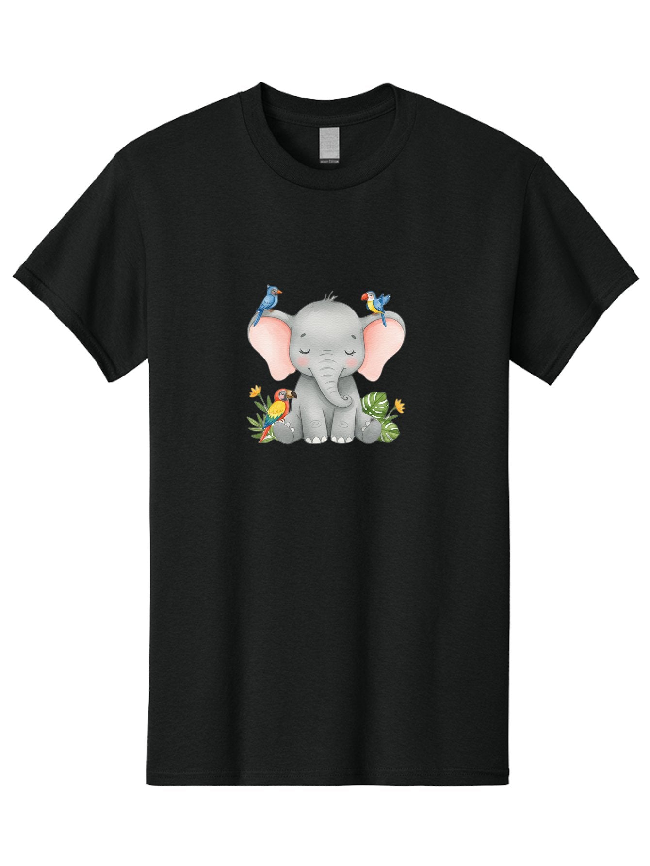 Elephant-With-Parrots Men'S Graphic Tee, 100% Cotton, Comfortable Casual Summer Wear, Machine Washable, Vintage Camera, Old Camera, Antique Camera, Black Camera, Classic Photography, Photography Equipment, Nostalgic Device, Film Camera, Bah974 5