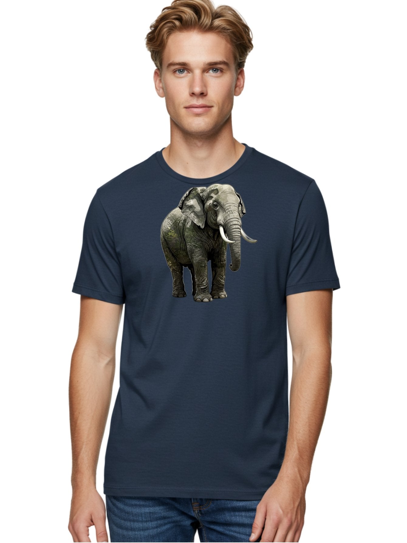 Elephant Men'S Graphic Tee, 100% Cotton, Comfortable Casual Summer Wear, Machine Washable, Vintage Camera, Old Camera, Antique Camera, Black Camera, Classic Photography, Photography Equipment, Nostalgic Device, Film Camera, Camera Art Bah976 30