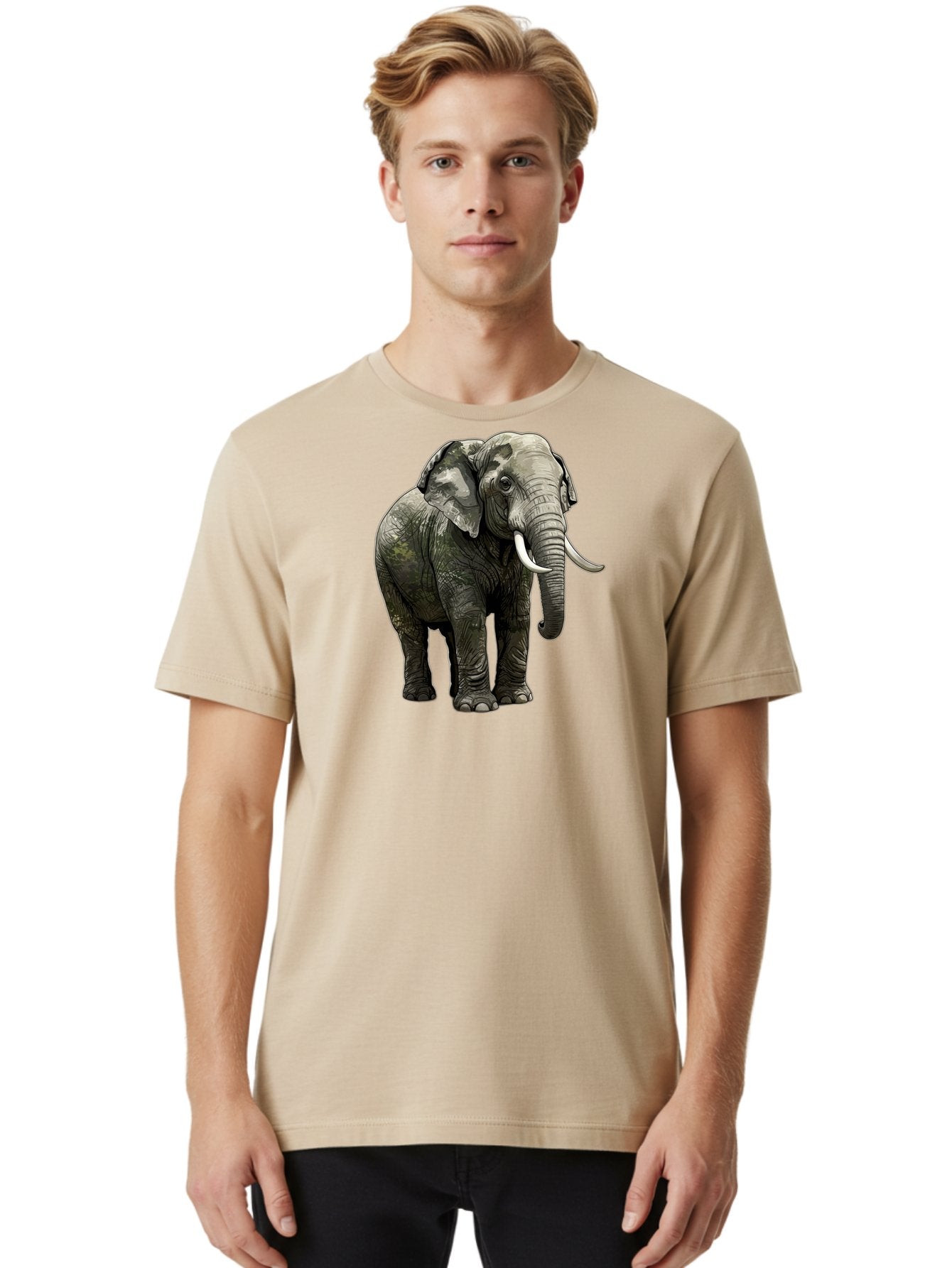 Elephant Men'S Graphic Tee, 100% Cotton, Comfortable Casual Summer Wear, Machine Washable, Vintage Camera, Old Camera, Antique Camera, Black Camera, Classic Photography, Photography Equipment, Nostalgic Device, Film Camera, Camera Art Bah976 29