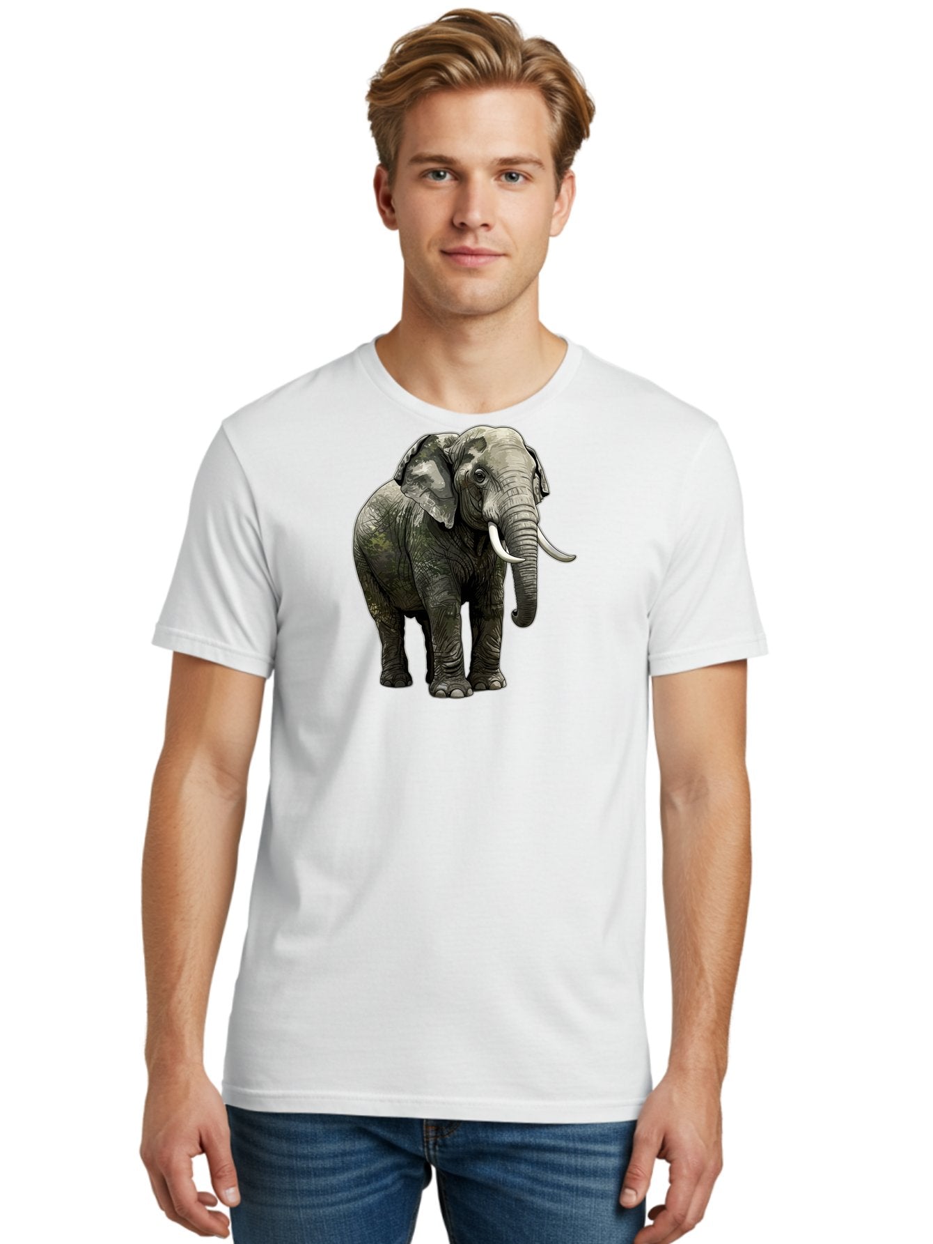 Elephant Men'S Graphic Tee, 100% Cotton, Comfortable Casual Summer Wear, Machine Washable, Vintage Camera, Old Camera, Antique Camera, Black Camera, Classic Photography, Photography Equipment, Nostalgic Device, Film Camera, Camera Art Bah976 17