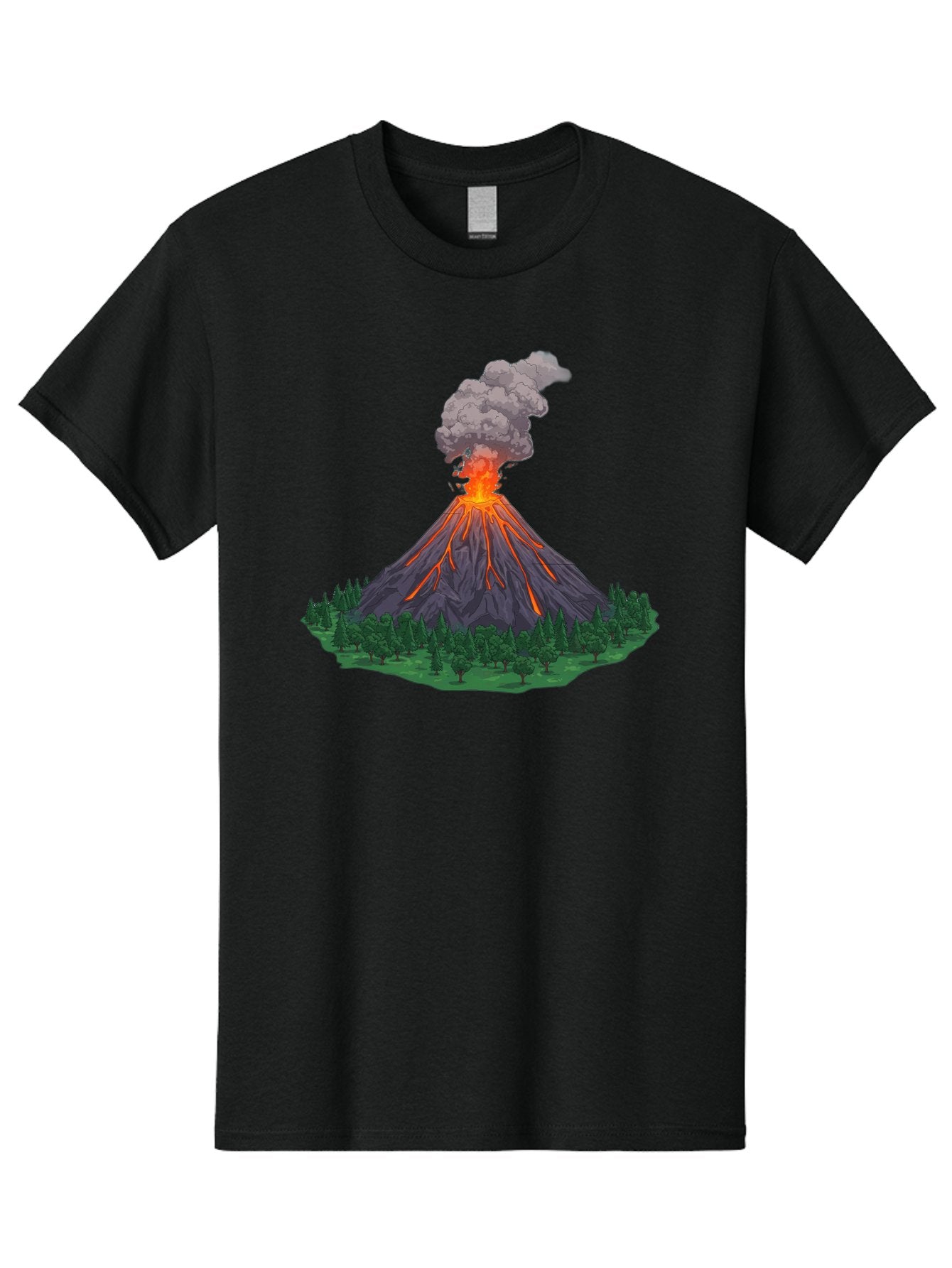 Erupting-Volcano-12 Men'S Graphic Tee, 100% Cotton, Comfortable Casual Summer Wear, Machine Washable, Vintage Camera, Old Camera, Antique Camera, Black Camera, Classic Photography, Photography Equipment, Nostalgic Device, Film Camera, Bah980 11