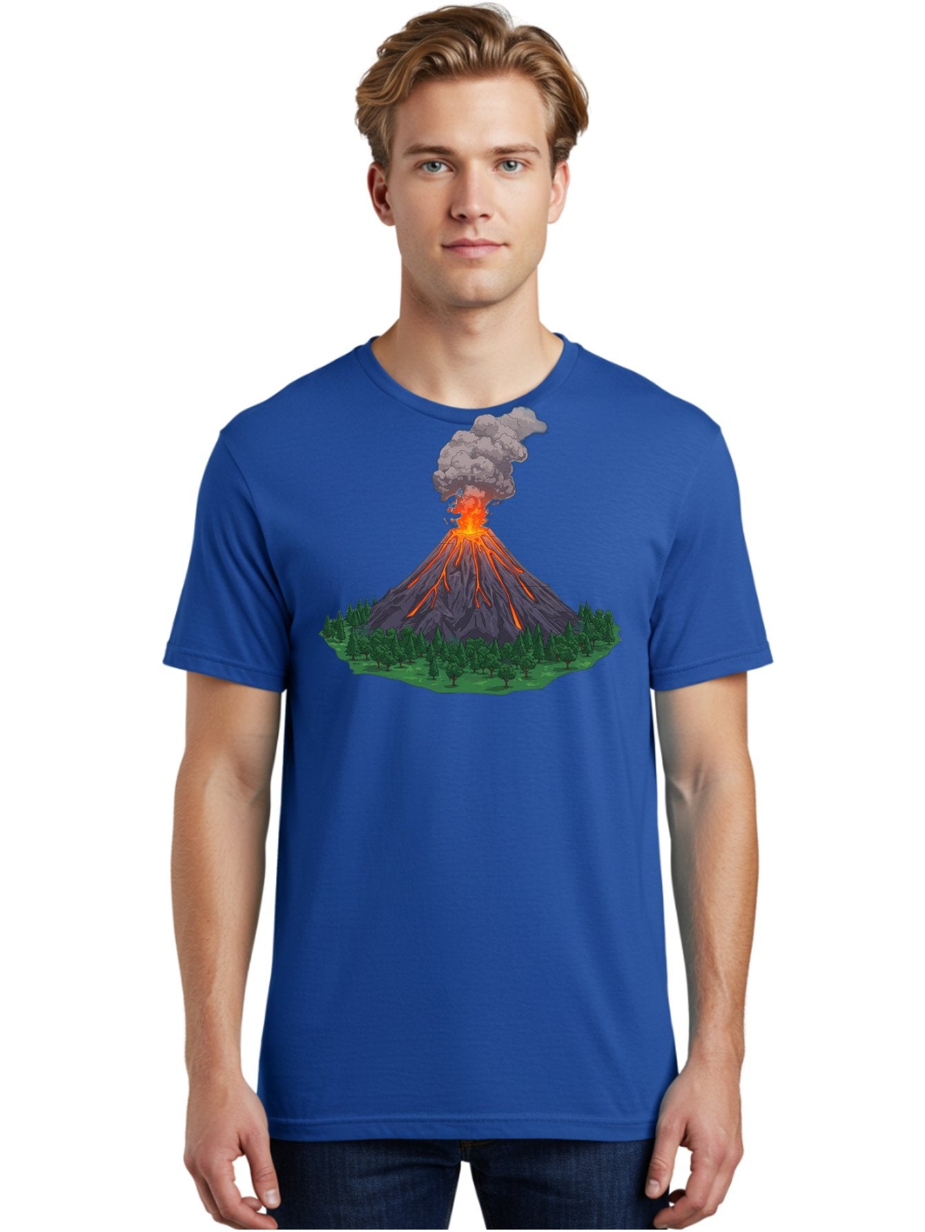 Erupting-Volcano-12 Men'S Graphic Tee, 100% Cotton, Comfortable Casual Summer Wear, Machine Washable, Vintage Camera, Old Camera, Antique Camera, Black Camera, Classic Photography, Photography Equipment, Nostalgic Device, Film Camera, Bah980 16