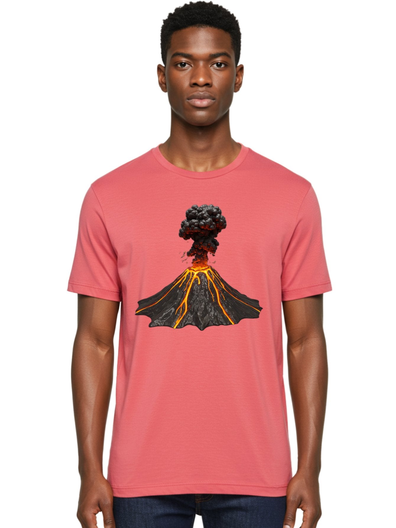 Erupting-Volcano Men'S Graphic Tee, 100% Cotton, Comfortable Casual Summer Wear, Machine Washable, Vintage Camera, Old Camera, Antique Camera, Black Camera, Classic Photography, Photography Equipment, Nostalgic Device, Film Camera, Camera Art Bah993 22