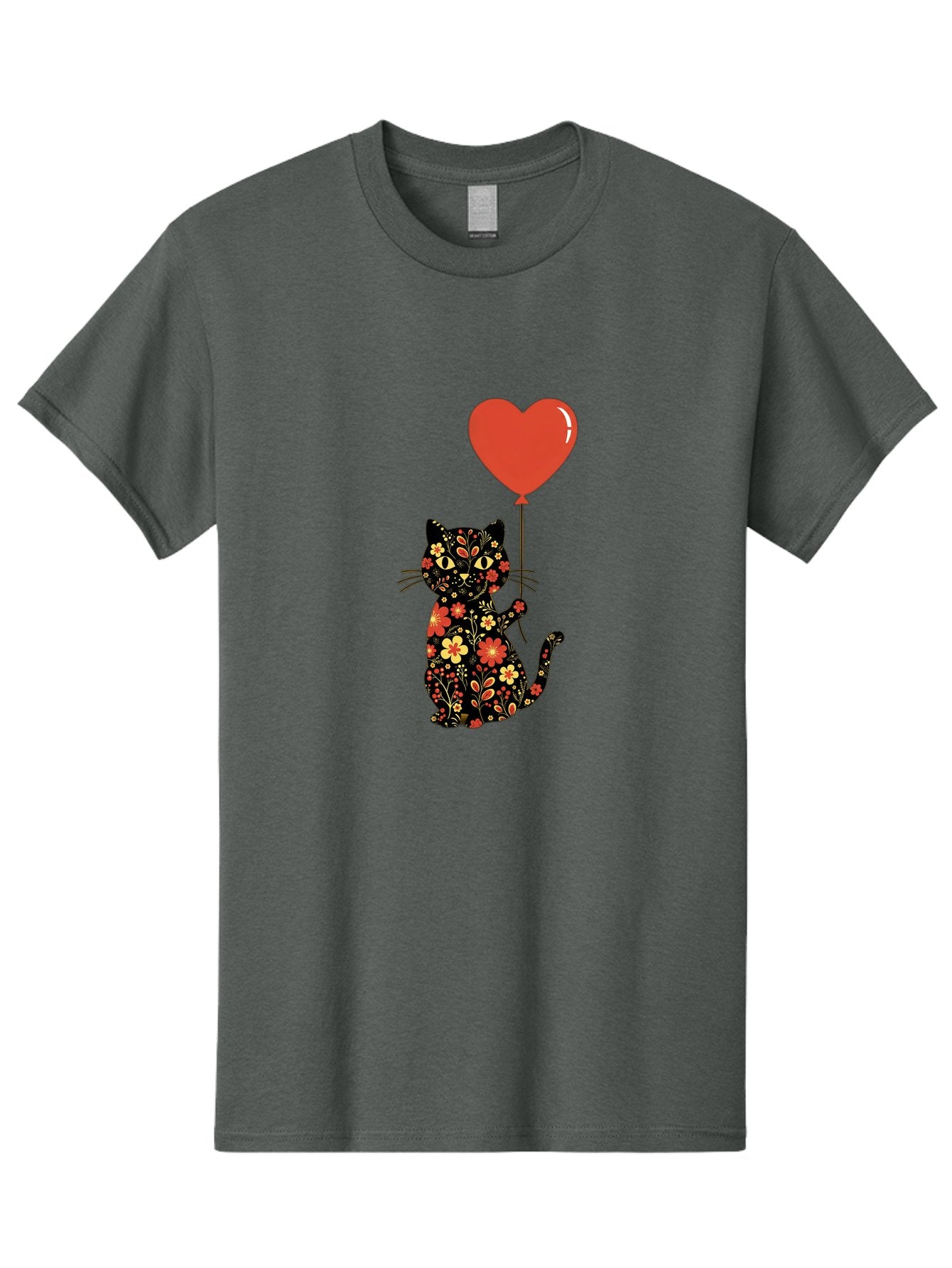 Floral-Cat-Heart-Balloon-1 Men'S Graphic Tee, 100% Cotton, Comfortable Casual Summer Wear, Machine Washable, Vintage Camera, Old Camera, Antique Camera, Black Camera, Classic Photography, Photography Equipment, Nostalgic Device, Film Camera, Bah996 8