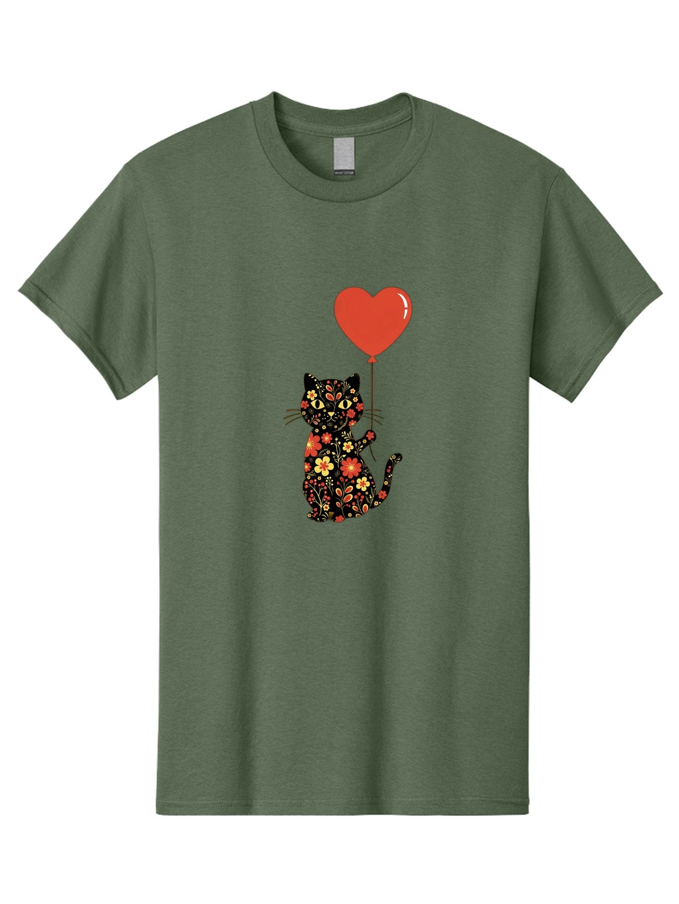 Floral-Cat-Heart-Balloon-1 Men'S Graphic Tee, 100% Cotton, Comfortable Casual Summer Wear, Machine Washable, Vintage Camera, Old Camera, Antique Camera, Black Camera, Classic Photography, Photography Equipment, Nostalgic Device, Film Camera, Bah996 7