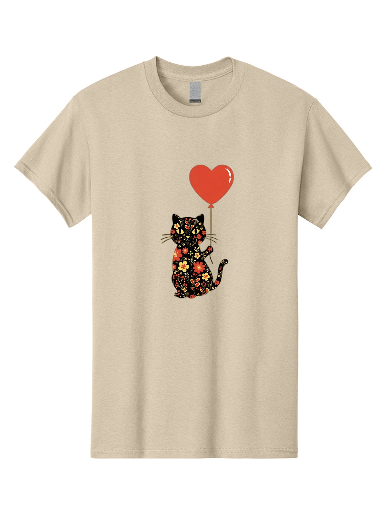 Floral-Cat-Heart-Balloon-1 Men'S Graphic Tee, 100% Cotton, Comfortable Casual Summer Wear, Machine Washable, Vintage Camera, Old Camera, Antique Camera, Black Camera, Classic Photography, Photography Equipment, Nostalgic Device, Film Camera, Bah996 4