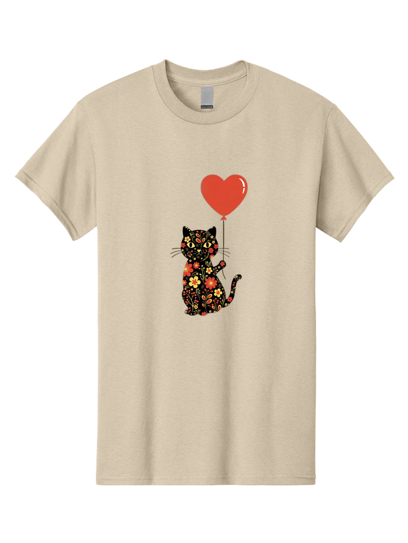 Floral-Cat-Heart-Balloon-1 Men'S Graphic Tee, 100% Cotton, Comfortable Casual Summer Wear, Machine Washable, Vintage Camera, Old Camera, Antique Camera, Black Camera, Classic Photography, Photography Equipment, Nostalgic Device, Film Camera, Bah996 12