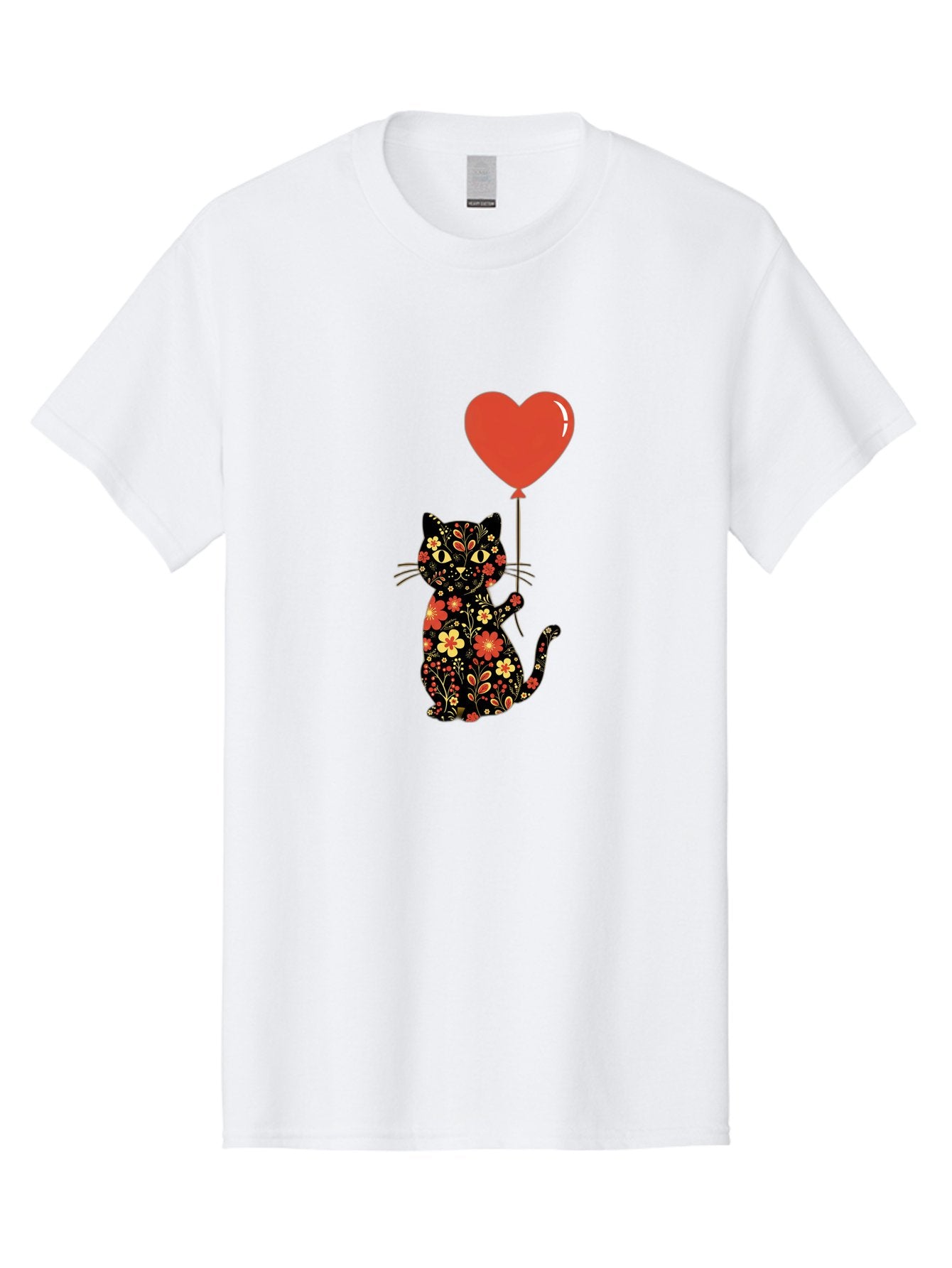 Floral-Cat-Heart-Balloon-1 Men'S Graphic Tee, 100% Cotton, Comfortable Casual Summer Wear, Machine Washable, Vintage Camera, Old Camera, Antique Camera, Black Camera, Classic Photography, Photography Equipment, Nostalgic Device, Film Camera, Bah996 13