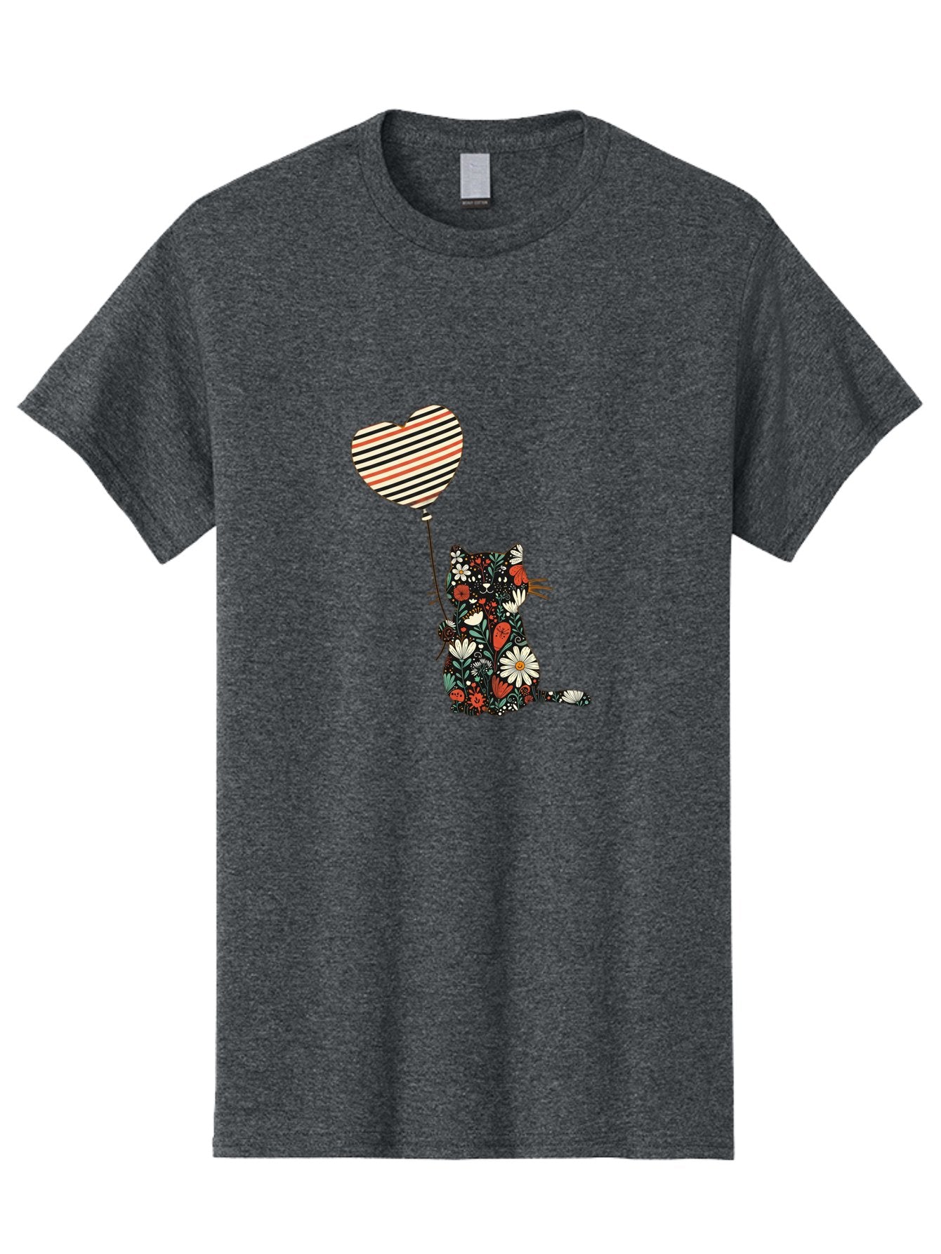 Floral-Cat-Heart-Balloon Men'S Graphic Tee, 100% Cotton, Comfortable Casual Summer Wear, Machine Washable, Vintage Camera, Old Camera, Antique Camera, Black Camera, Classic Photography, Photography Equipment, Nostalgic Device, Film Camera, Bah997 3