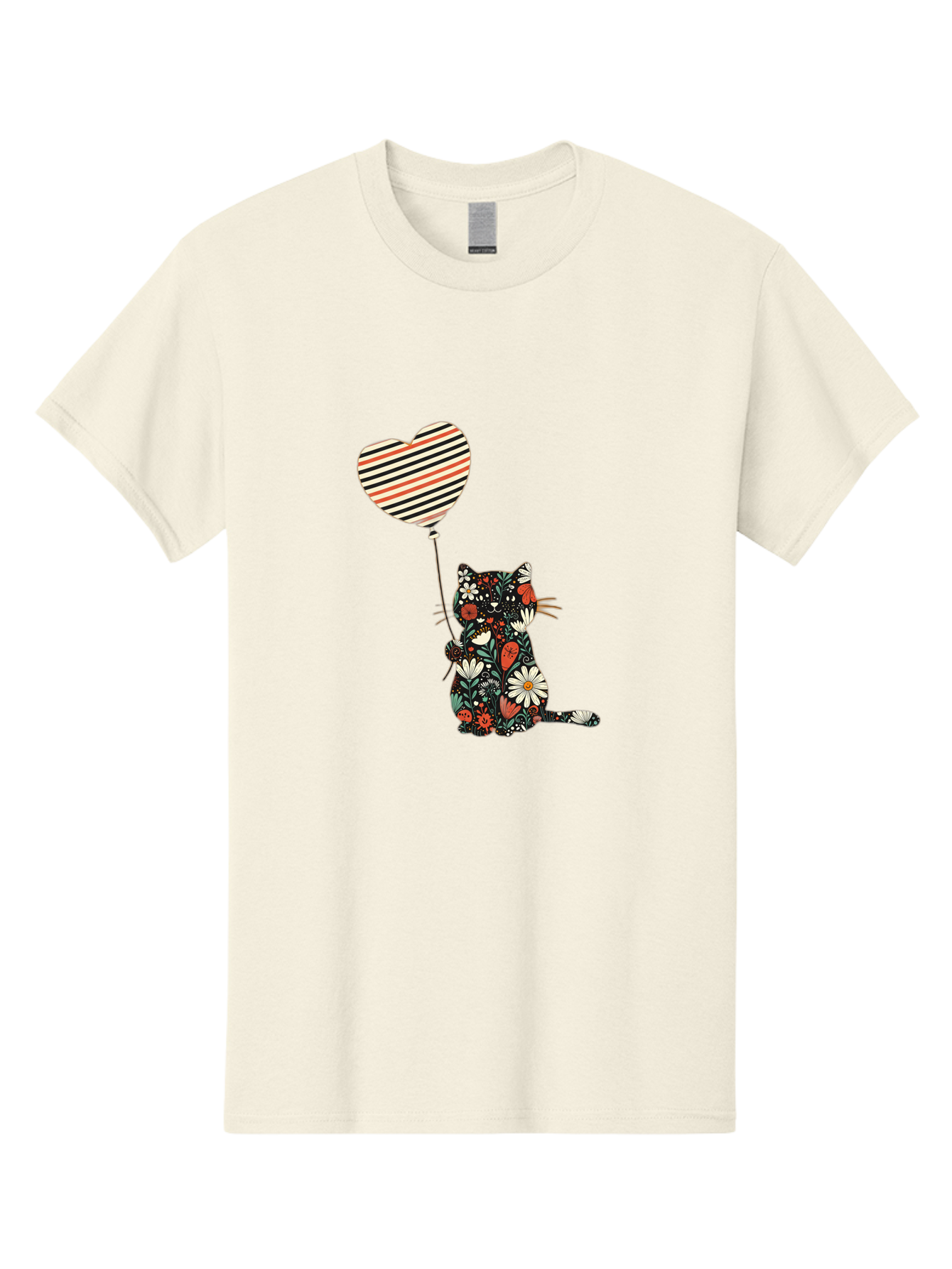 Floral-Cat-Heart-Balloon Men'S Graphic Tee, 100% Cotton, Comfortable Casual Summer Wear, Machine Washable, Vintage Camera, Old Camera, Antique Camera, Black Camera, Classic Photography, Photography Equipment, Nostalgic Device, Film Camera, Bah997