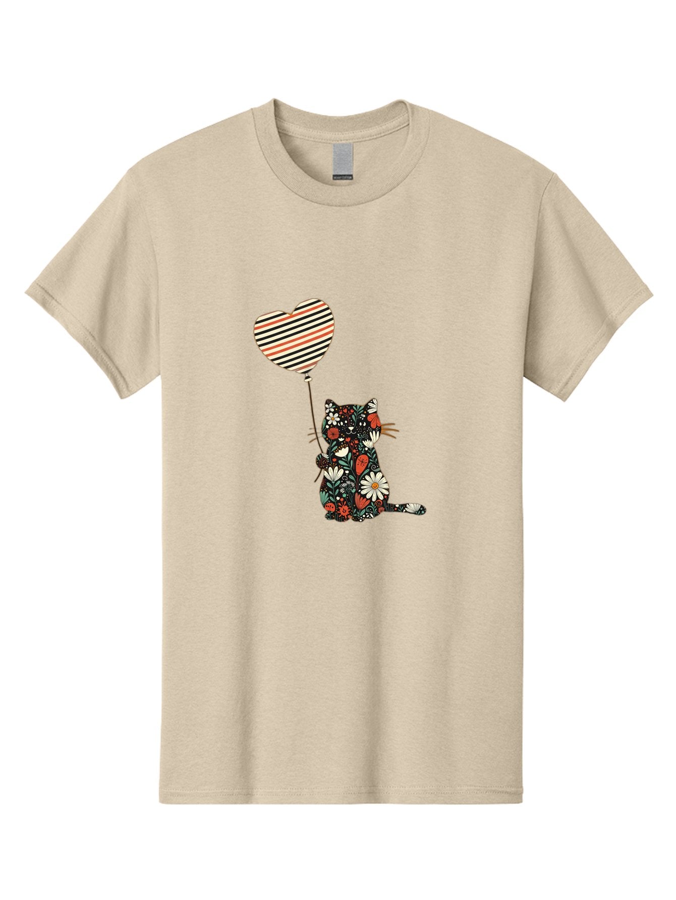 Floral-Cat-Heart-Balloon Men'S Graphic Tee, 100% Cotton, Comfortable Casual Summer Wear, Machine Washable, Vintage Camera, Old Camera, Antique Camera, Black Camera, Classic Photography, Photography Equipment, Nostalgic Device, Film Camera, Bah997