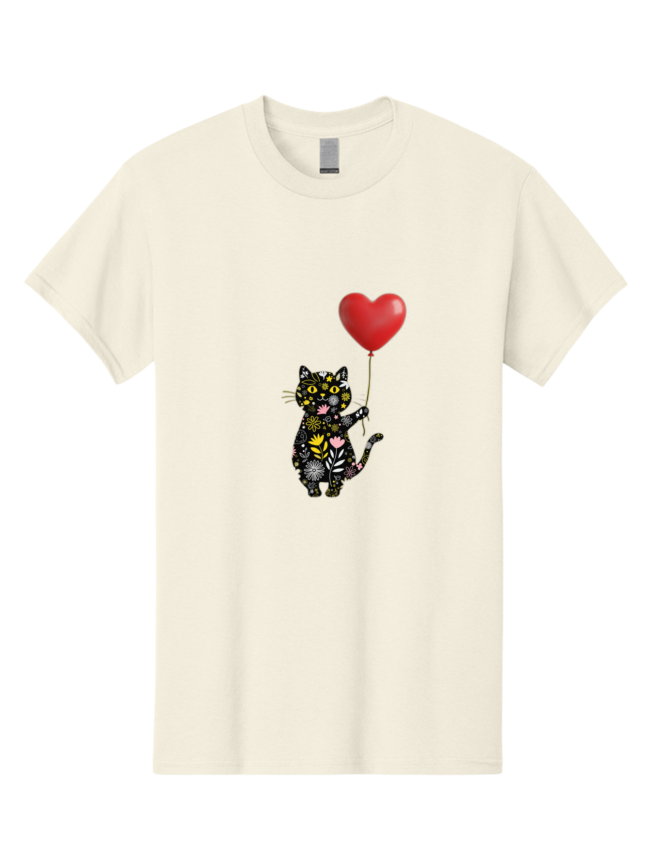 Floral-Cat-With-Heart-Balloon Men'S Graphic Tee, 100% Cotton, Comfortable Casual Summer Wear, Machine Washable, Vintage Camera, Old Camera, Antique Camera, Black Camera, Classic Photography, Photography Equipment, Nostalgic Device, Bah998 3