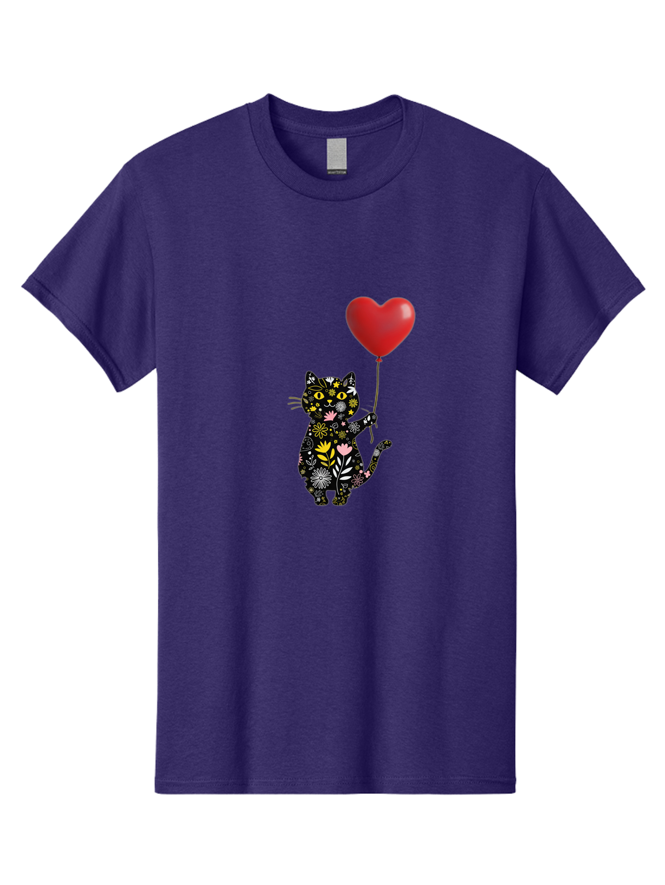 Floral-Cat-With-Heart-Balloon Men'S Graphic Tee, 100% Cotton, Comfortable Casual Summer Wear, Machine Washable, Vintage Camera, Old Camera, Antique Camera, Black Camera, Classic Photography, Photography Equipment, Nostalgic Device, Bah998 10