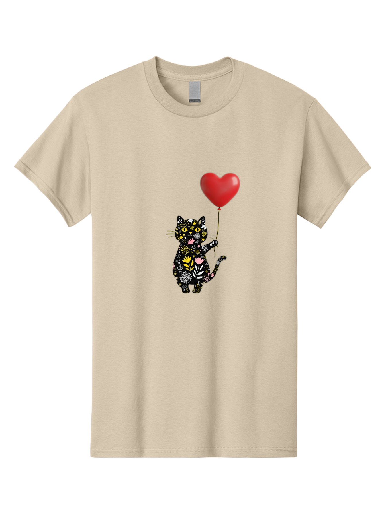 Floral-Cat-With-Heart-Balloon Men'S Graphic Tee, 100% Cotton, Comfortable Casual Summer Wear, Machine Washable, Vintage Camera, Old Camera, Antique Camera, Black Camera, Classic Photography, Photography Equipment, Nostalgic Device, Bah998 9