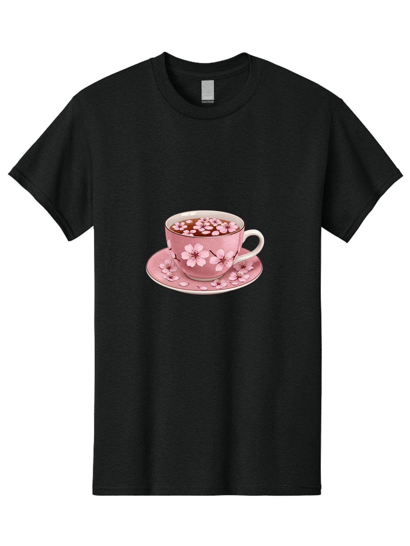 Floral-Tea-Cup-1 Men'S Graphic Tee, 100% Cotton, Comfortable Casual Summer Wear, Machine Washable, Vintage Camera, Old Camera, Antique Camera, Black Camera, Classic Photography, Photography Equipment, Nostalgic Device, Film Camera, Camera Art Bai000