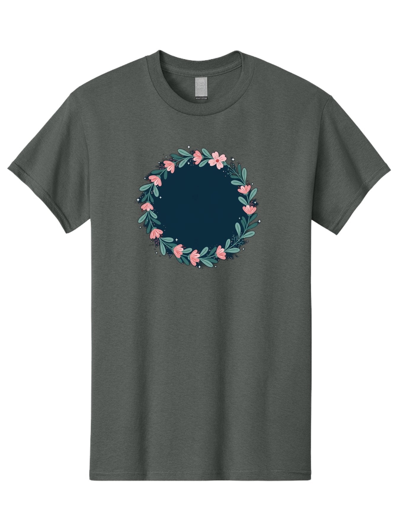 Floral-Wreath-1 Men'S Graphic Tee, 100% Cotton, Comfortable Casual Summer Wear, Machine Washable, Vintage Camera, Old Camera, Antique Camera, Black Camera, Classic Photography, Photography Equipment, Nostalgic Device, Film Camera, Camera Art Bai002 11