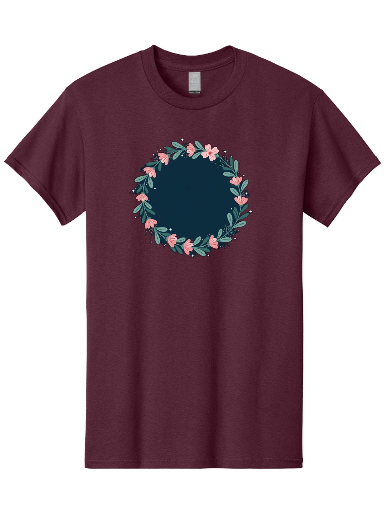 Floral-Wreath-1 Men'S Graphic Tee, 100% Cotton, Comfortable Casual Summer Wear, Machine Washable, Vintage Camera, Old Camera, Antique Camera, Black Camera, Classic Photography, Photography Equipment, Nostalgic Device, Film Camera, Camera Art Bai002