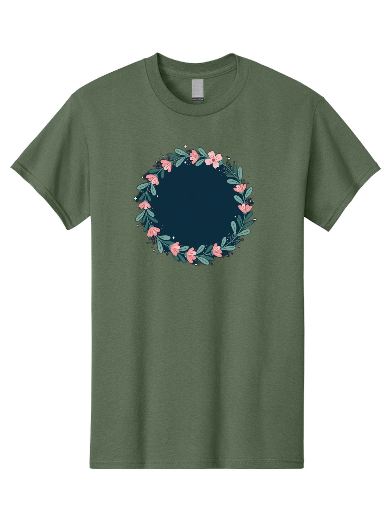 Floral-Wreath-1 Men'S Graphic Tee, 100% Cotton, Comfortable Casual Summer Wear, Machine Washable, Vintage Camera, Old Camera, Antique Camera, Black Camera, Classic Photography, Photography Equipment, Nostalgic Device, Film Camera, Camera Art Bai002 12