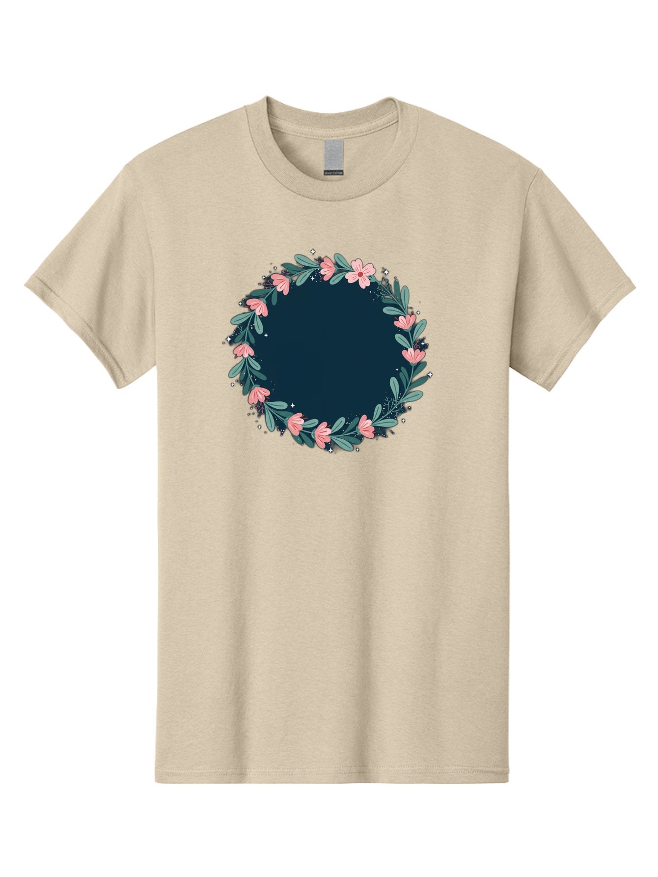 Floral-Wreath-1 Men'S Graphic Tee, 100% Cotton, Comfortable Casual Summer Wear, Machine Washable, Vintage Camera, Old Camera, Antique Camera, Black Camera, Classic Photography, Photography Equipment, Nostalgic Device, Film Camera, Camera Art Bai002 6