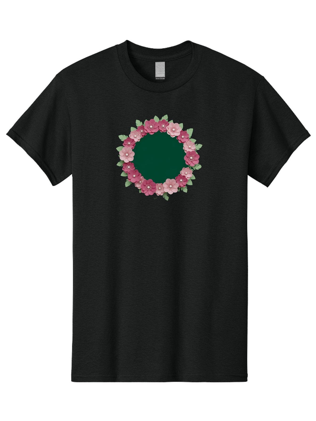 Floral-Wreath-2 Men'S Graphic Tee, 100% Cotton, Comfortable Casual Summer Wear, Machine Washable, Vintage Camera, Old Camera, Antique Camera, Black Camera, Classic Photography, Photography Equipment, Nostalgic Device, Film Camera, Camera Art Bai003 5