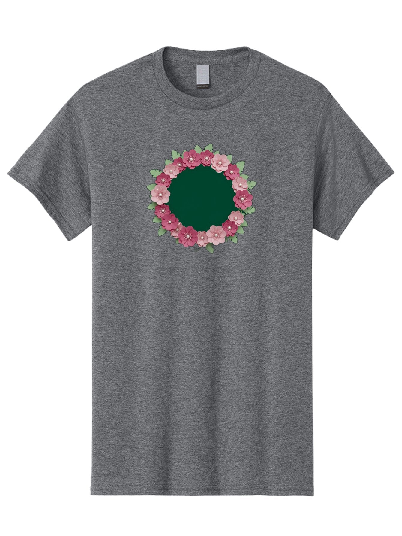 Floral-Wreath-2 Men'S Graphic Tee, 100% Cotton, Comfortable Casual Summer Wear, Machine Washable, Vintage Camera, Old Camera, Antique Camera, Black Camera, Classic Photography, Photography Equipment, Nostalgic Device, Film Camera, Camera Art Bai003 15