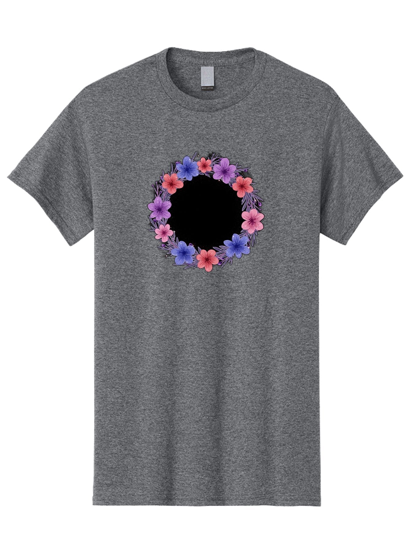 Floral-Wreath-3 Men'S Graphic Tee, 100% Cotton, Comfortable Casual Summer Wear, Machine Washable, Vintage Camera, Old Camera, Antique Camera, Black Camera, Classic Photography, Photography Equipment, Nostalgic Device, Film Camera, Camera Art Bai004 13