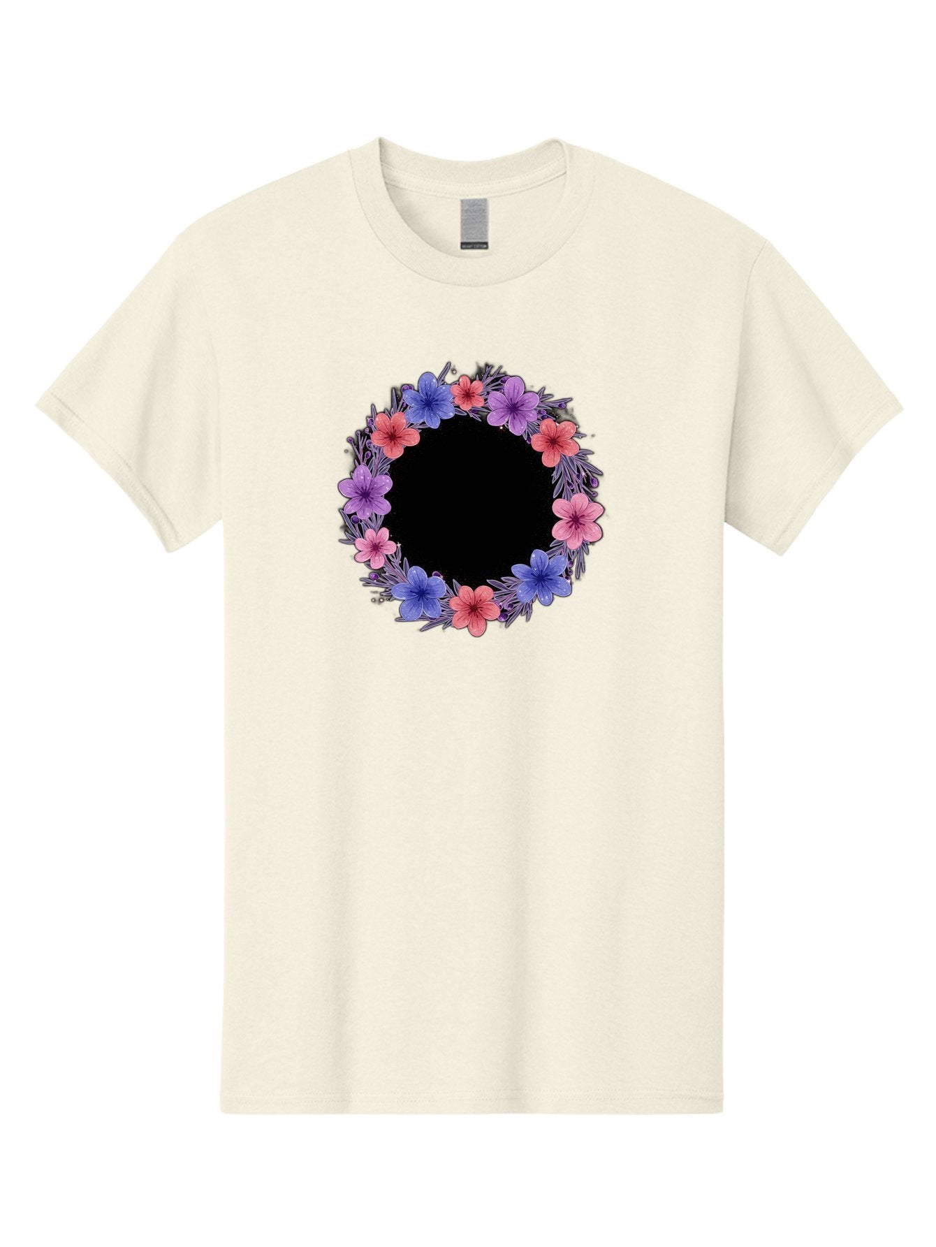 Floral-Wreath-3 Men'S Graphic Tee, 100% Cotton, Comfortable Casual Summer Wear, Machine Washable, Vintage Camera, Old Camera, Antique Camera, Black Camera, Classic Photography, Photography Equipment, Nostalgic Device, Film Camera, Camera Art Bai004 9