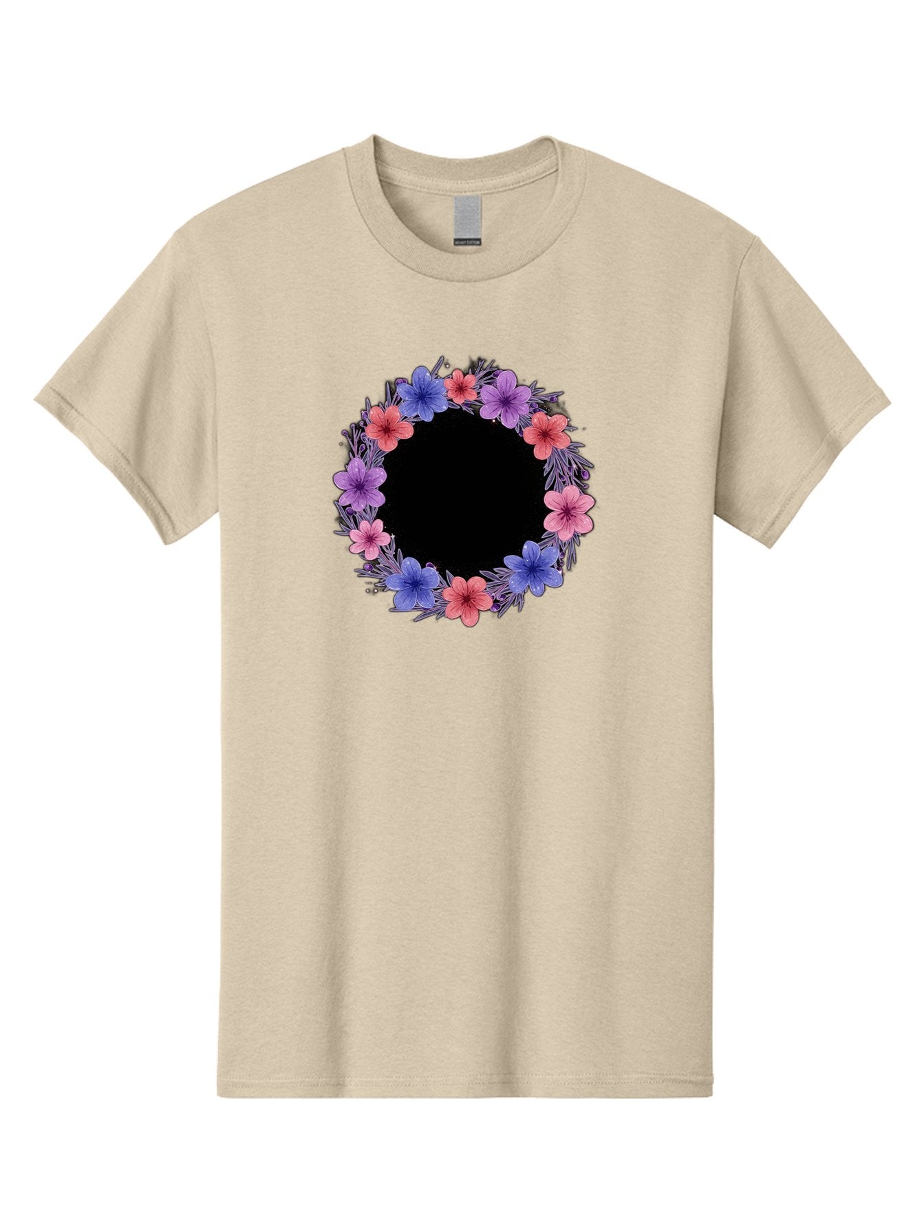 Floral-Wreath-3 Men'S Graphic Tee, 100% Cotton, Comfortable Casual Summer Wear, Machine Washable, Vintage Camera, Old Camera, Antique Camera, Black Camera, Classic Photography, Photography Equipment, Nostalgic Device, Film Camera, Camera Art Bai004 12
