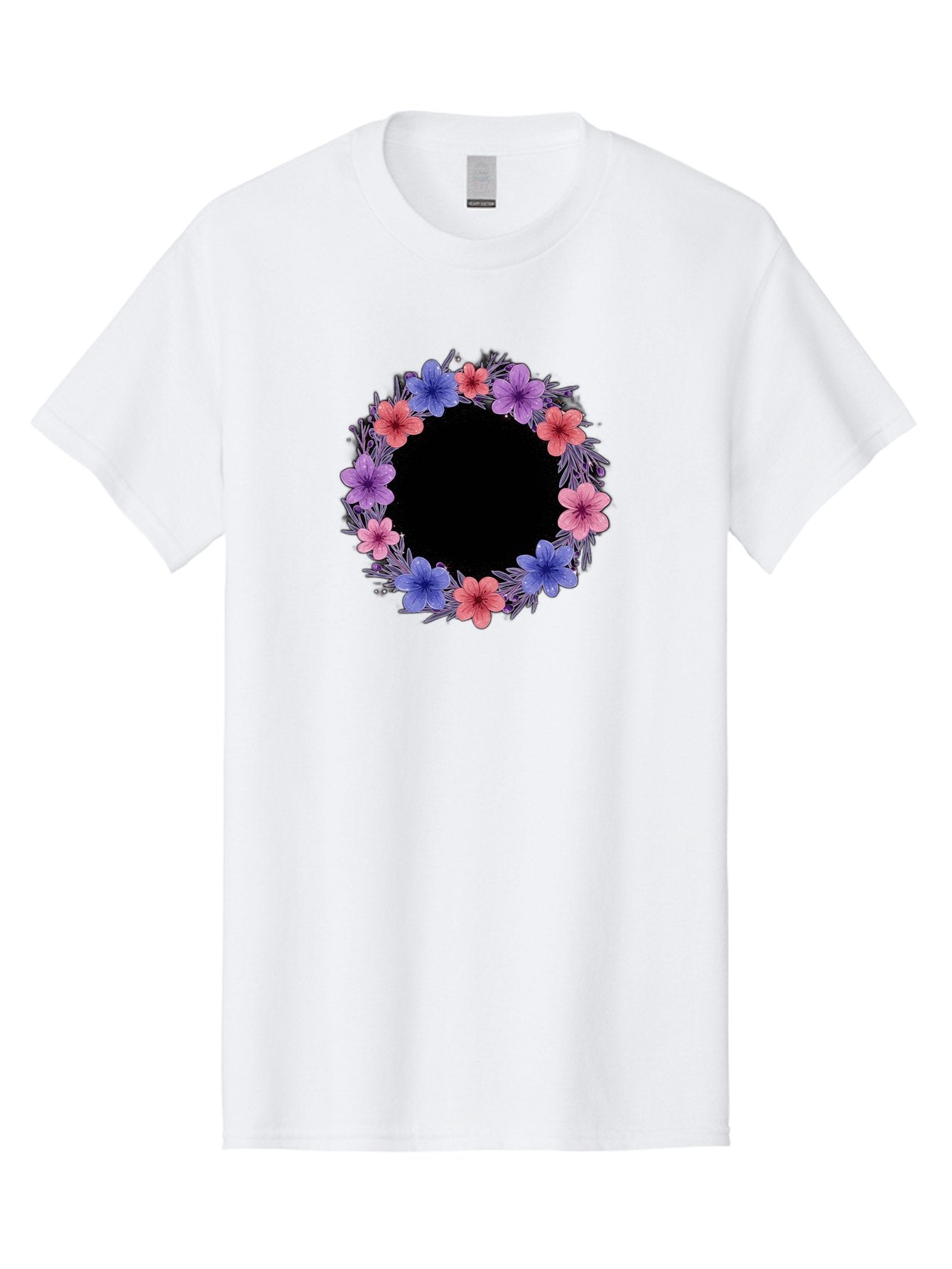 Floral-Wreath-3 Men'S Graphic Tee, 100% Cotton, Comfortable Casual Summer Wear, Machine Washable, Vintage Camera, Old Camera, Antique Camera, Black Camera, Classic Photography, Photography Equipment, Nostalgic Device, Film Camera, Camera Art Bai004 8