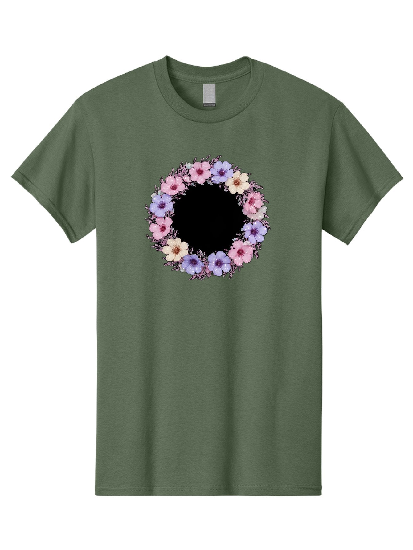 Floral-Wreath Men'S Graphic Tee, 100% Cotton, Comfortable Casual Summer Wear, Machine Washable, Vintage Camera, Old Camera, Antique Camera, Black Camera, Classic Photography, Photography Equipment, Nostalgic Device, Film Camera, Camera Art Bai005 6