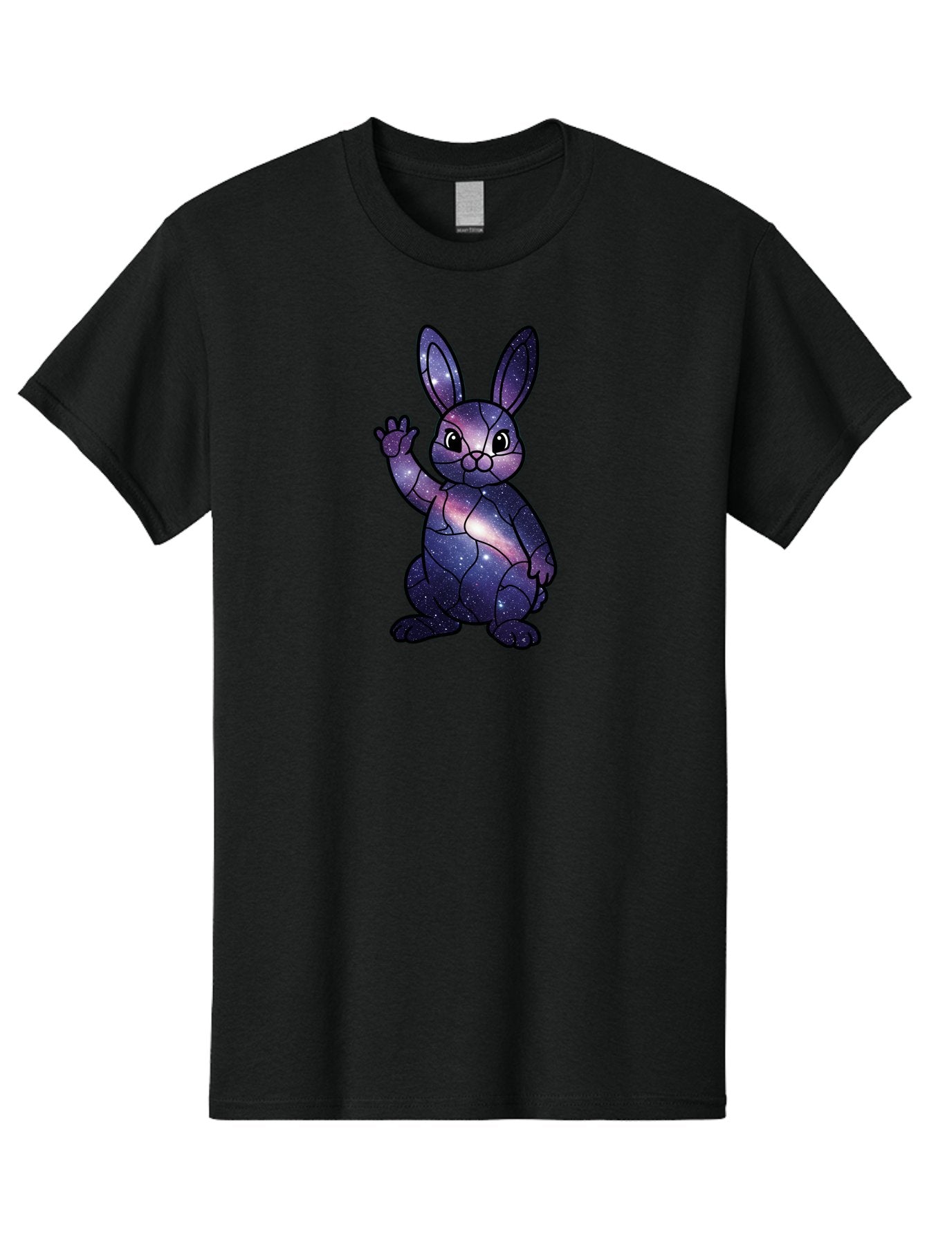 Galaxy-Bunny-1 Men'S Graphic Tee, 100% Cotton, Comfortable Casual Summer Wear, Machine Washable, Vintage Camera, Old Camera, Antique Camera, Black Camera, Classic Photography, Photography Equipment, Nostalgic Device, Film Camera, Camera Art Bai013