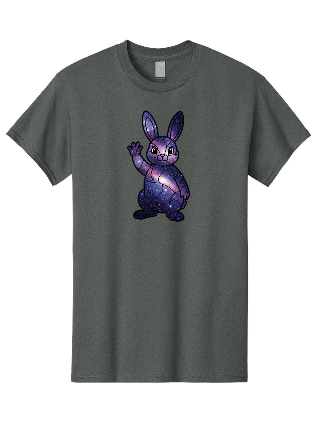 Galaxy-Bunny-1 Men'S Graphic Tee, 100% Cotton, Comfortable Casual Summer Wear, Machine Washable, Vintage Camera, Old Camera, Antique Camera, Black Camera, Classic Photography, Photography Equipment, Nostalgic Device, Film Camera, Camera Art Bai013