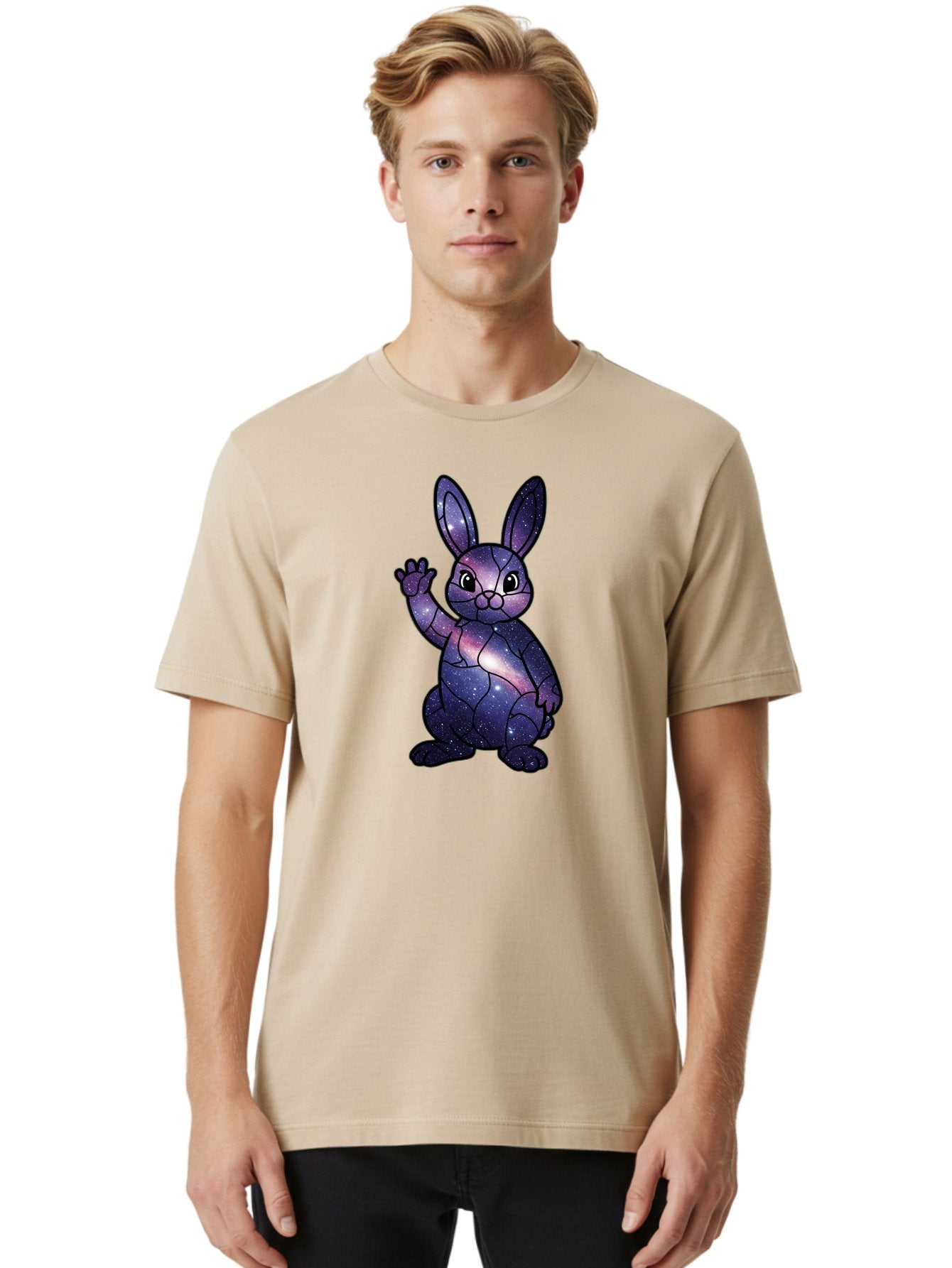 Galaxy-Bunny-1 Men'S Graphic Tee, 100% Cotton, Comfortable Casual Summer Wear, Machine Washable, Vintage Camera, Old Camera, Antique Camera, Black Camera, Classic Photography, Photography Equipment, Nostalgic Device, Film Camera, Camera Art Bai013 30