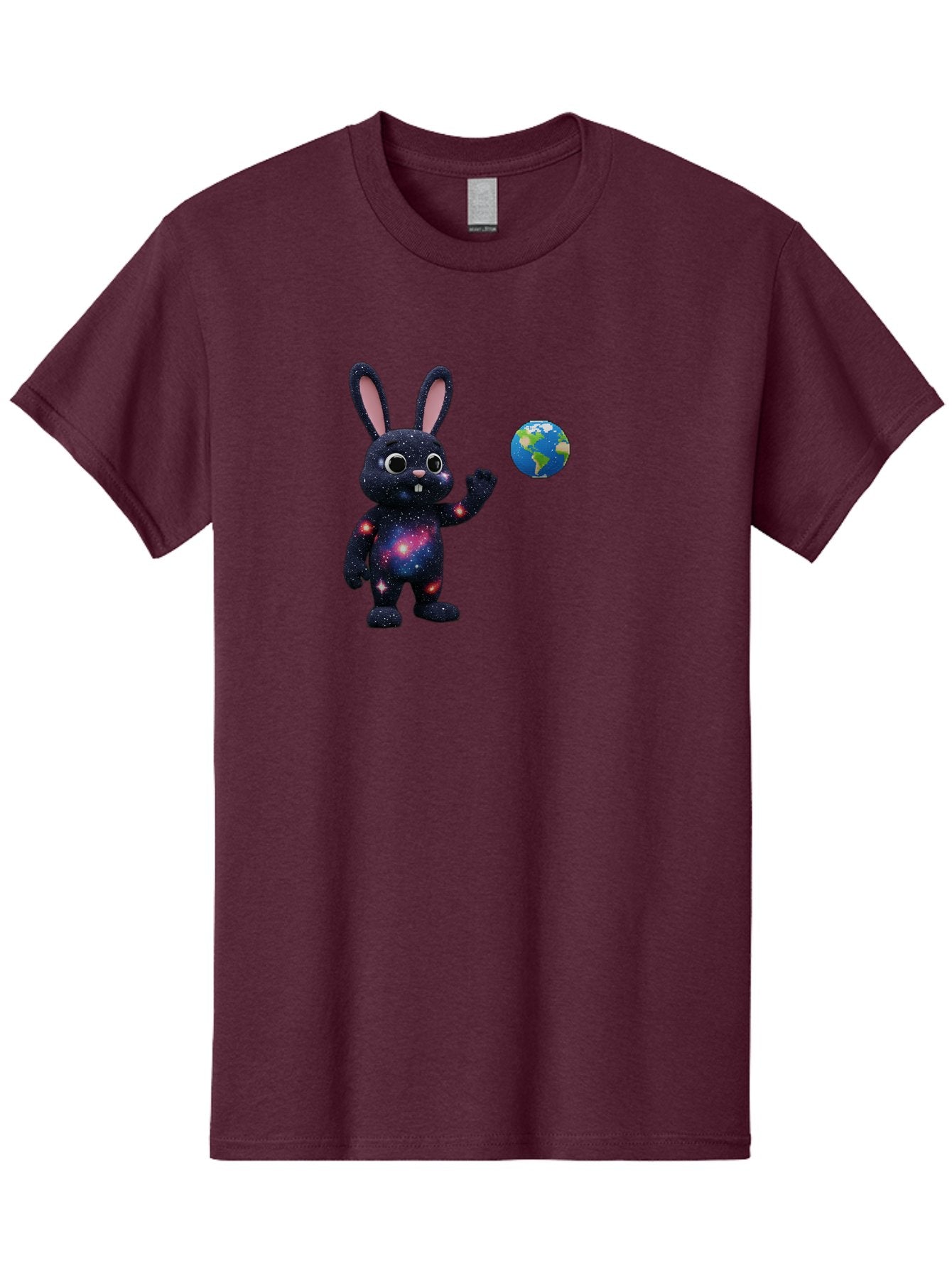 Galaxy-Bunny-2 Men'S Graphic Tee, 100% Cotton, Comfortable Casual Summer Wear, Machine Washable, Vintage Camera, Old Camera, Antique Camera, Black Camera, Classic Photography, Photography Equipment, Nostalgic Device, Film Camera, Camera Art Bai014 3