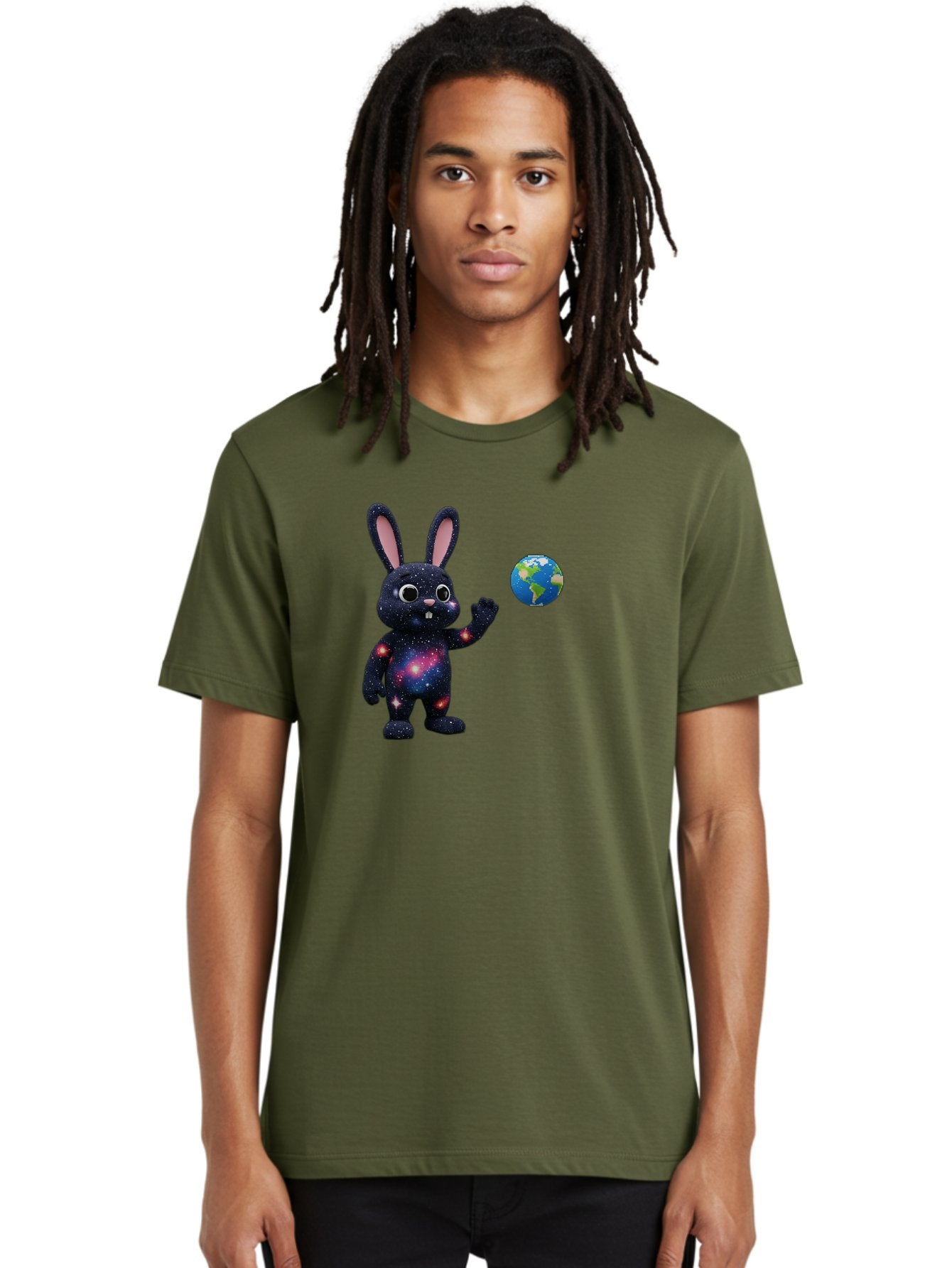 Galaxy-Bunny-2 Men'S Graphic Tee, 100% Cotton, Comfortable Casual Summer Wear, Machine Washable, Vintage Camera, Old Camera, Antique Camera, Black Camera, Classic Photography, Photography Equipment, Nostalgic Device, Film Camera, Camera Art Bai014 27