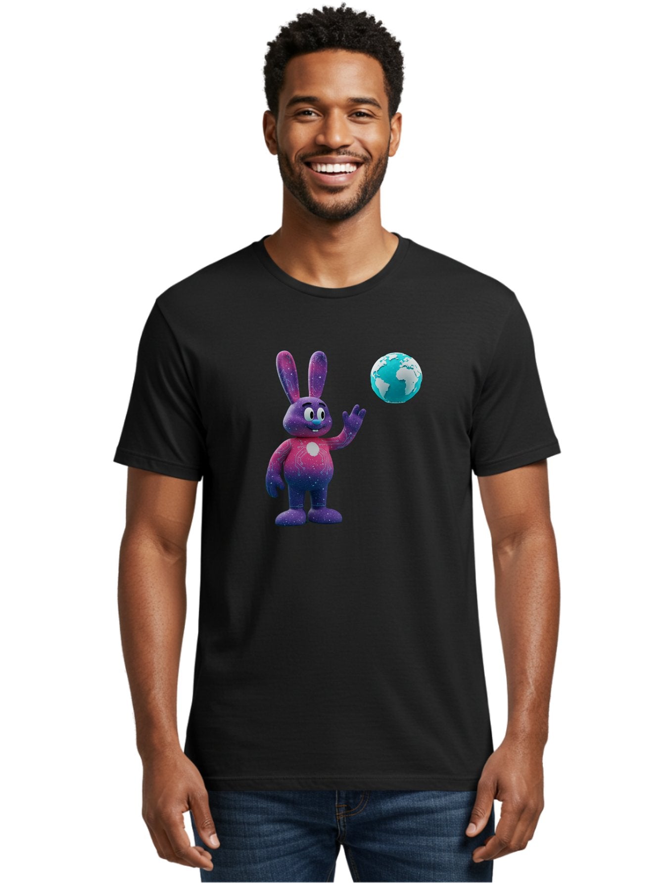 Galaxy-Bunny-5 Men'S Graphic Tee, 100% Cotton, Comfortable Casual Summer Wear, Machine Washable, Vintage Camera, Old Camera, Antique Camera, Black Camera, Classic Photography, Photography Equipment, Nostalgic Device, Film Camera, Camera Art Bai017 29