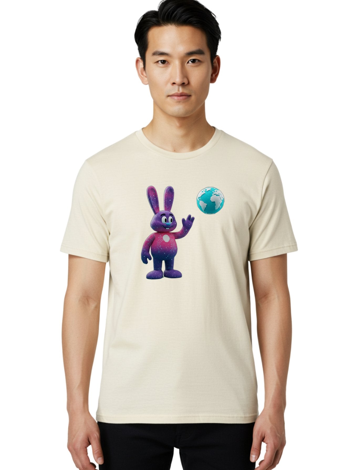 Galaxy-Bunny-5 Men'S Graphic Tee, 100% Cotton, Comfortable Casual Summer Wear, Machine Washable, Vintage Camera, Old Camera, Antique Camera, Black Camera, Classic Photography, Photography Equipment, Nostalgic Device, Film Camera, Camera Art Bai017 26