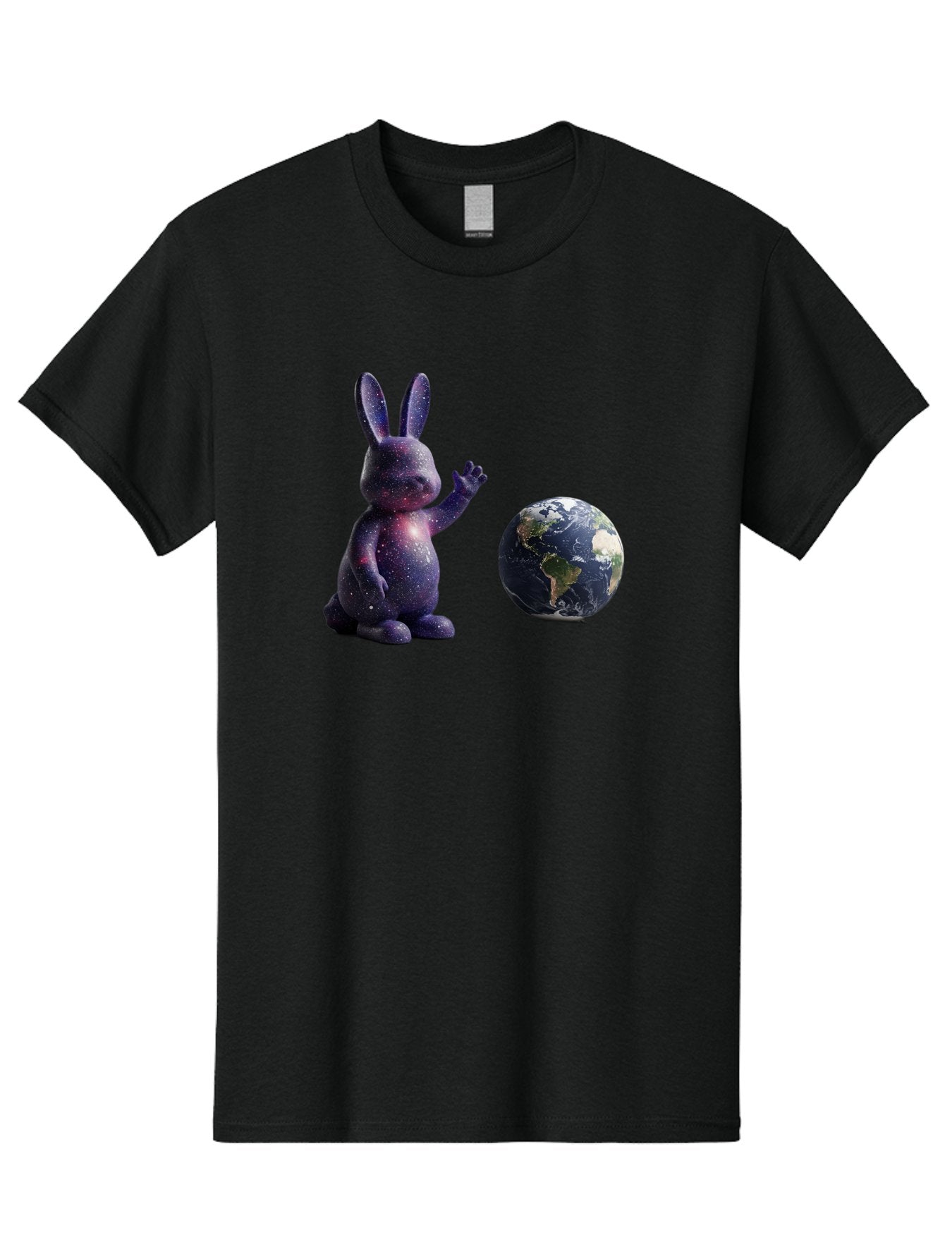 Galaxy-Bunny-6 Men'S Graphic Tee, 100% Cotton, Comfortable Casual Summer Wear, Machine Washable, Vintage Camera, Old Camera, Antique Camera, Black Camera, Classic Photography, Photography Equipment, Nostalgic Device, Film Camera, Camera Art Bai018 3