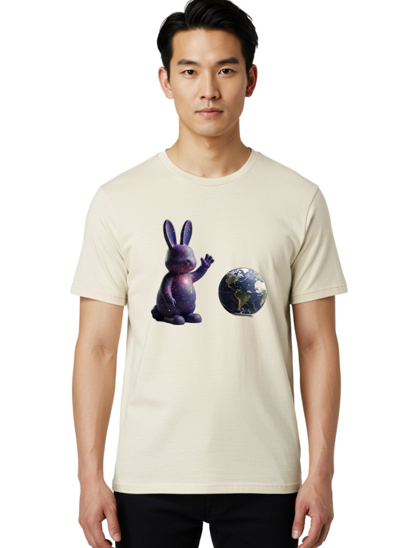 Galaxy-Bunny-6 Men'S Graphic Tee, 100% Cotton, Comfortable Casual Summer Wear, Machine Washable, Vintage Camera, Old Camera, Antique Camera, Black Camera, Classic Photography, Photography Equipment, Nostalgic Device, Film Camera, Camera Art Bai018 25